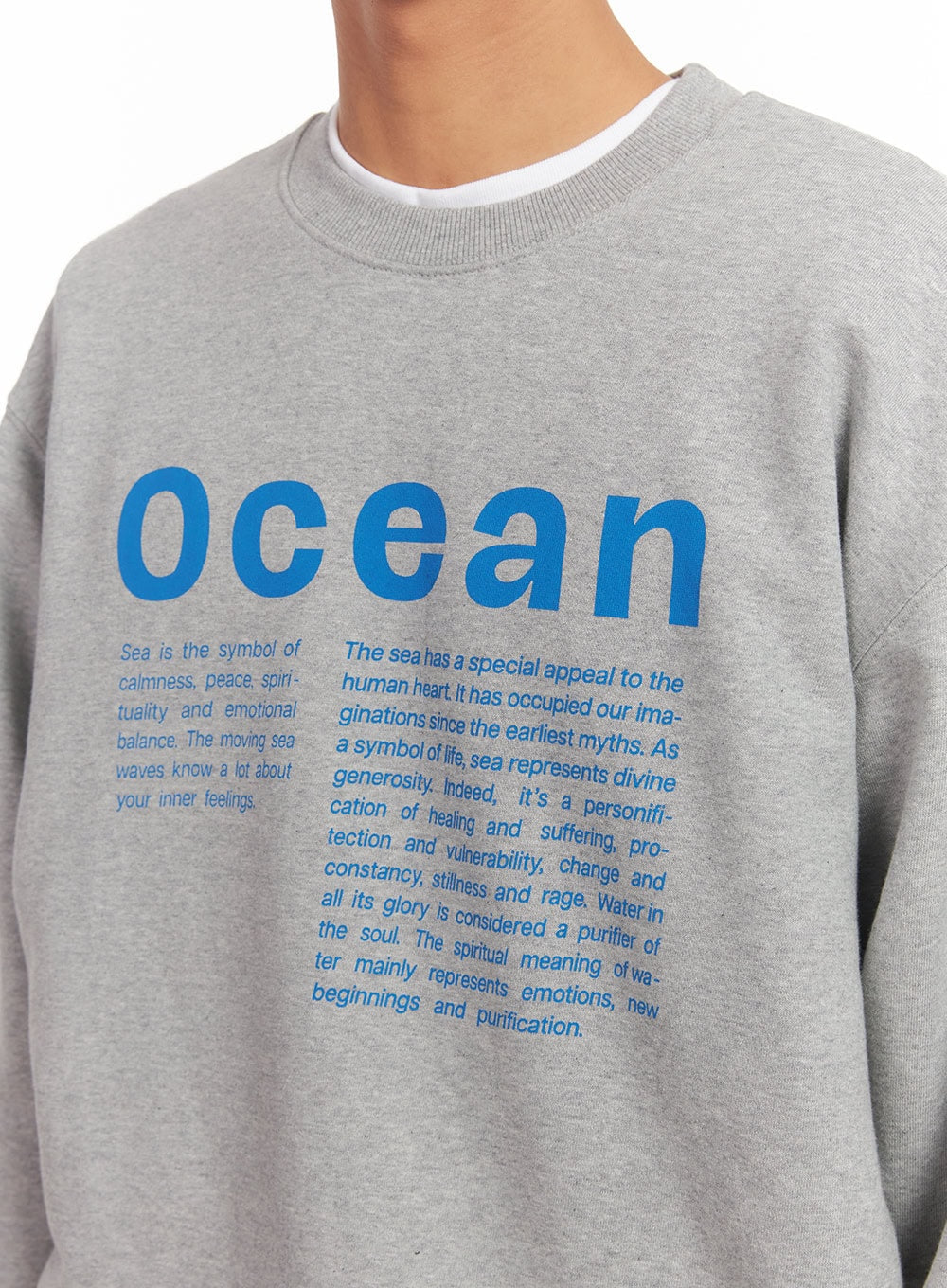Men's Loose-Fit Graphic Crew Neck IA511 - Image 4