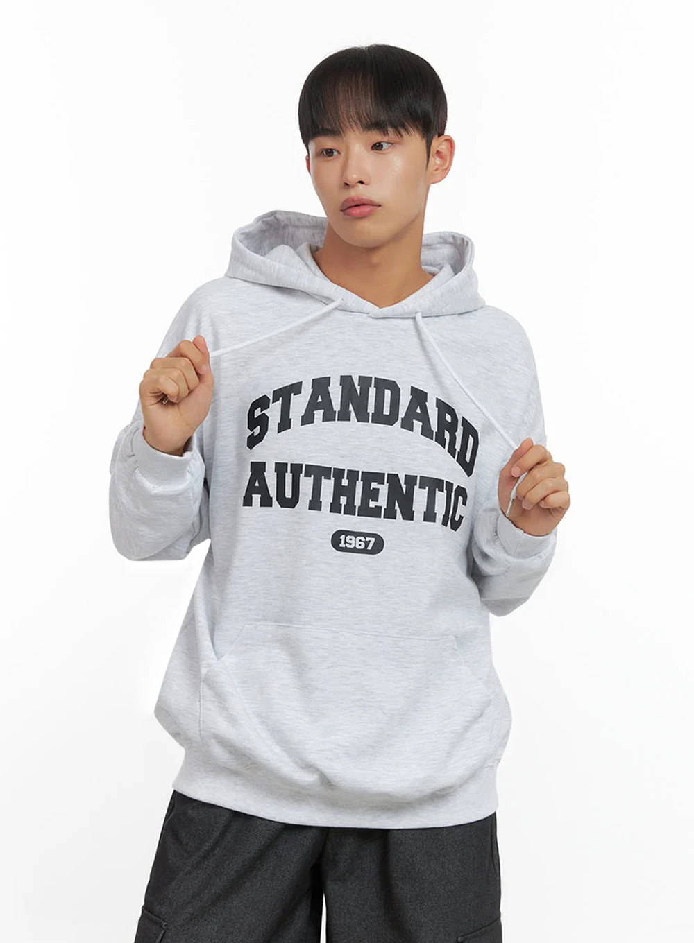 Men's Loose Fit Graphic Hoodie IO420 - Image 3