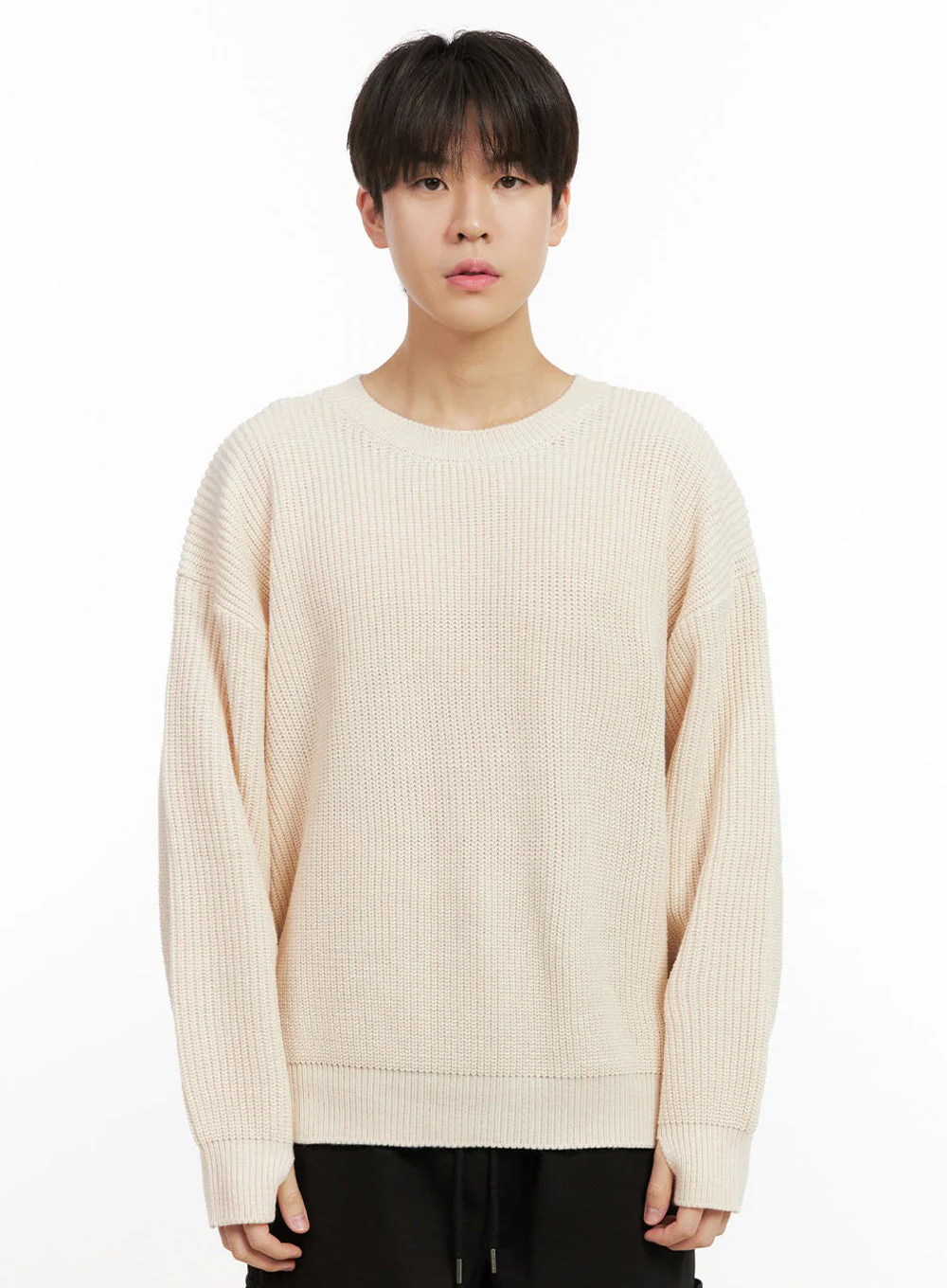 Men's Loose-Fit Sweater IJ517 - Image 11