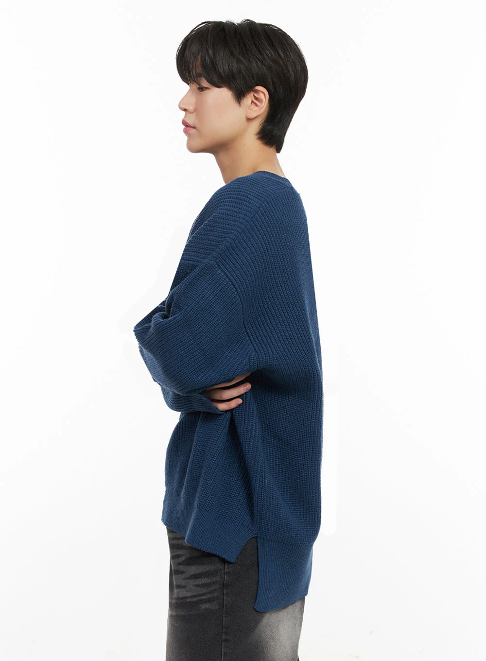 Men's Loose-Fit Sweater IJ517 - Image 5