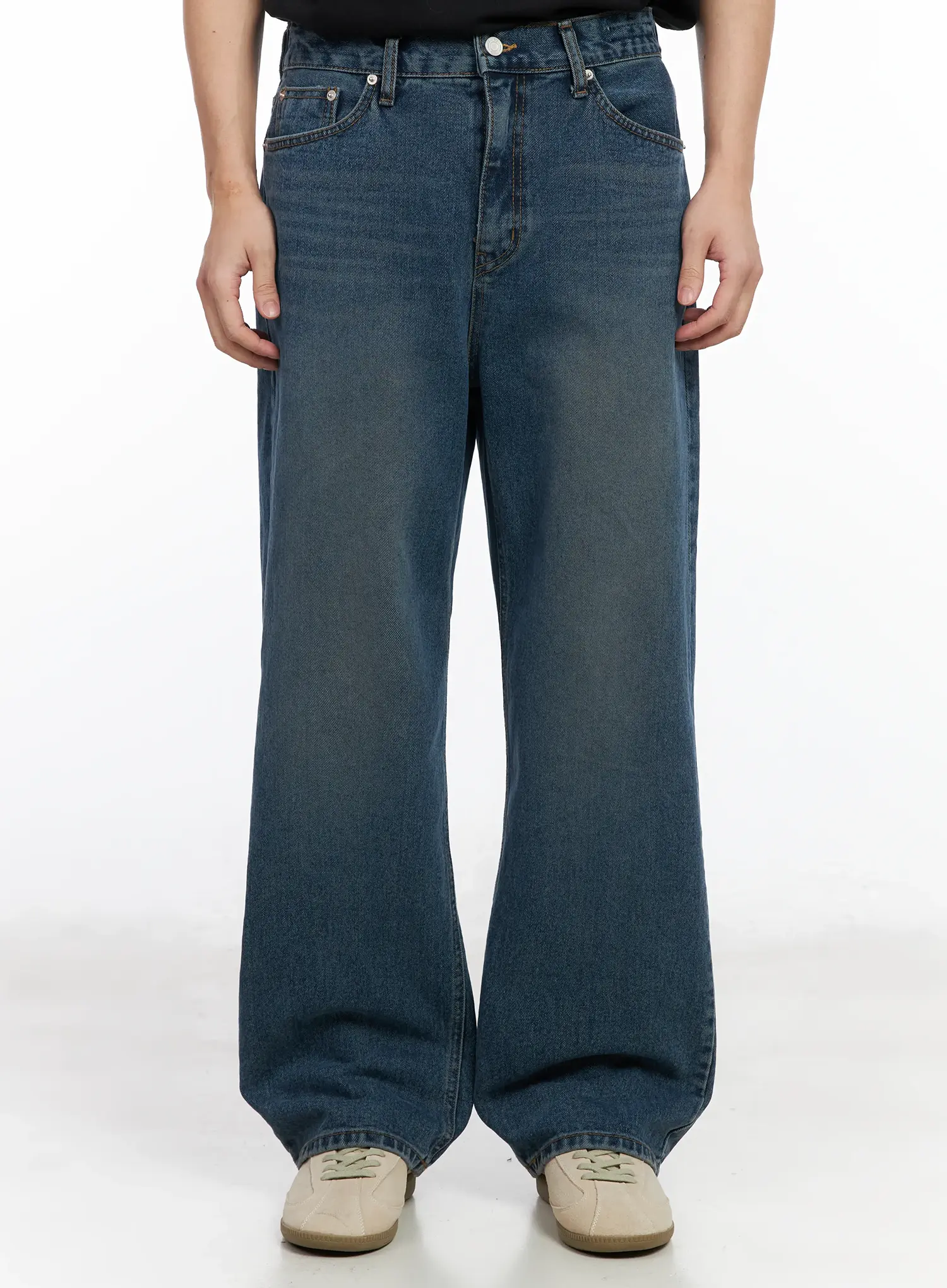 Men's Loose-Fit Wide Leg Jeans IM518