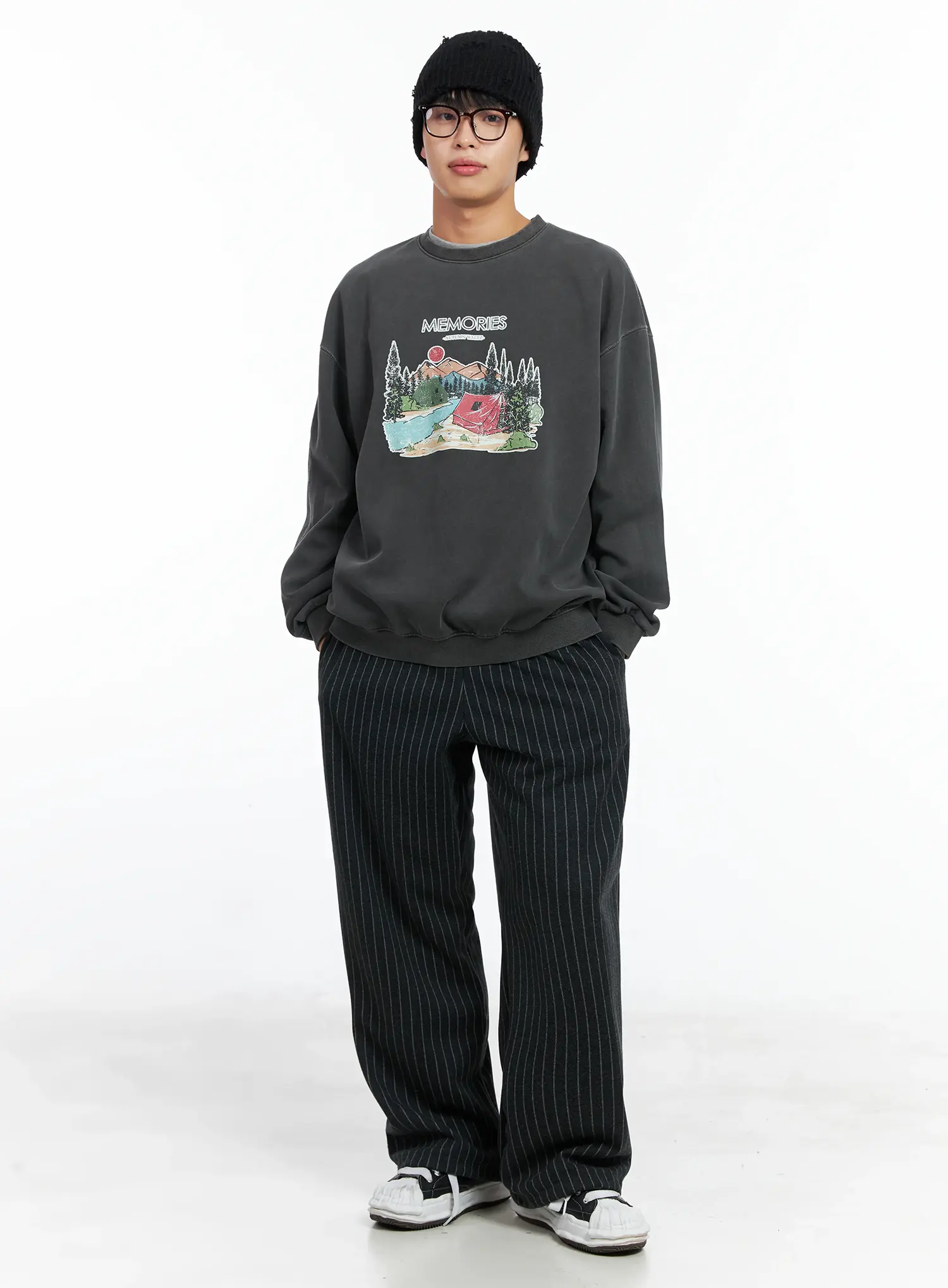 Men's Memories Graphic Sweatshirt IN518 - Image 8