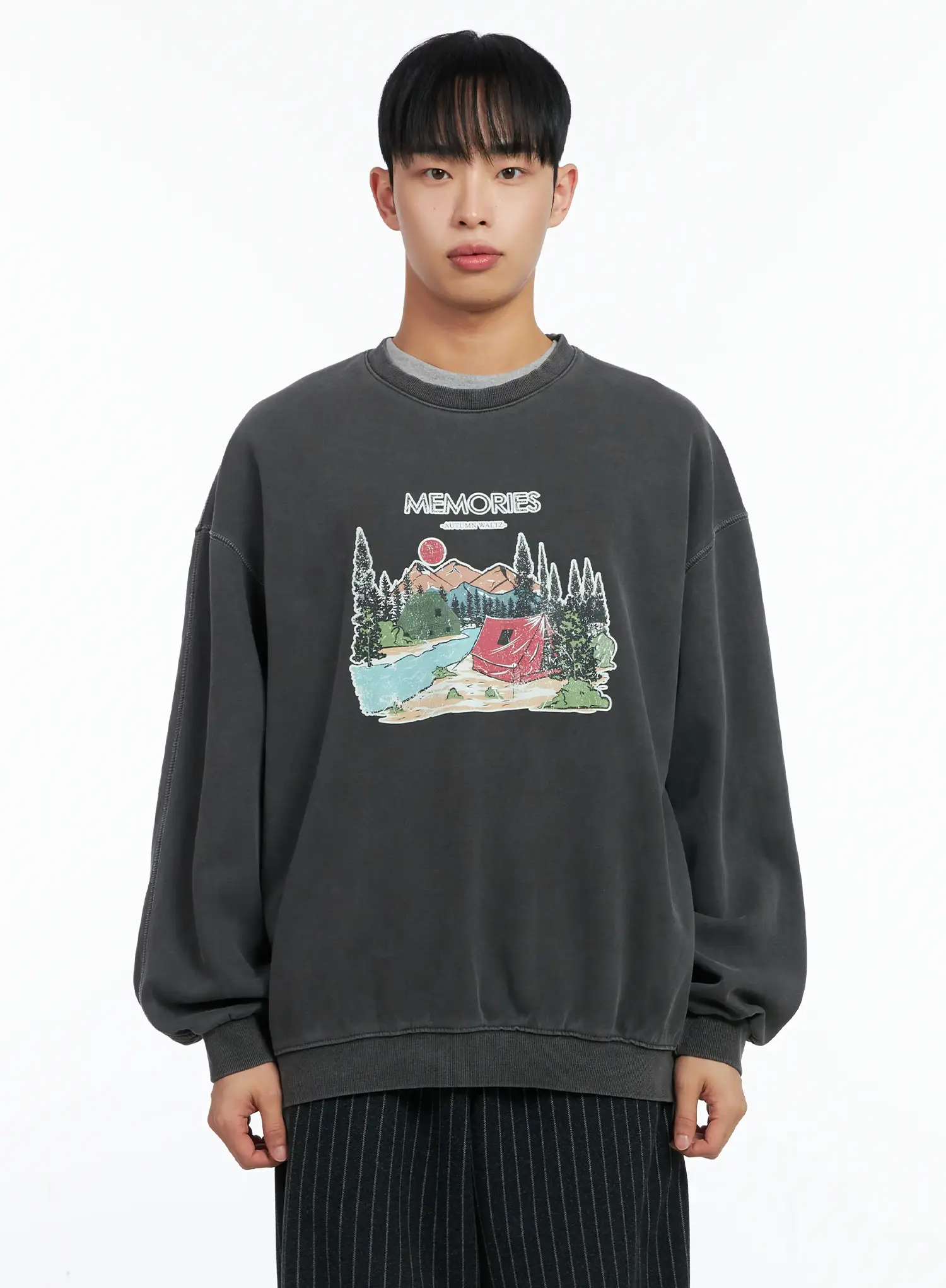 Men's Memories Graphic Sweatshirt IN518 - Image 9