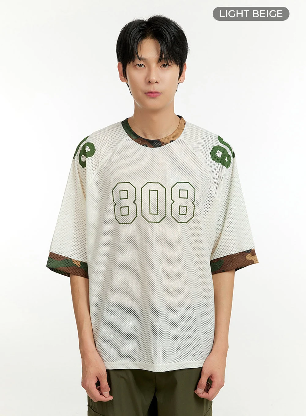 Men's Mesh Camo Raglan T-Shirt IL412 - Image 9