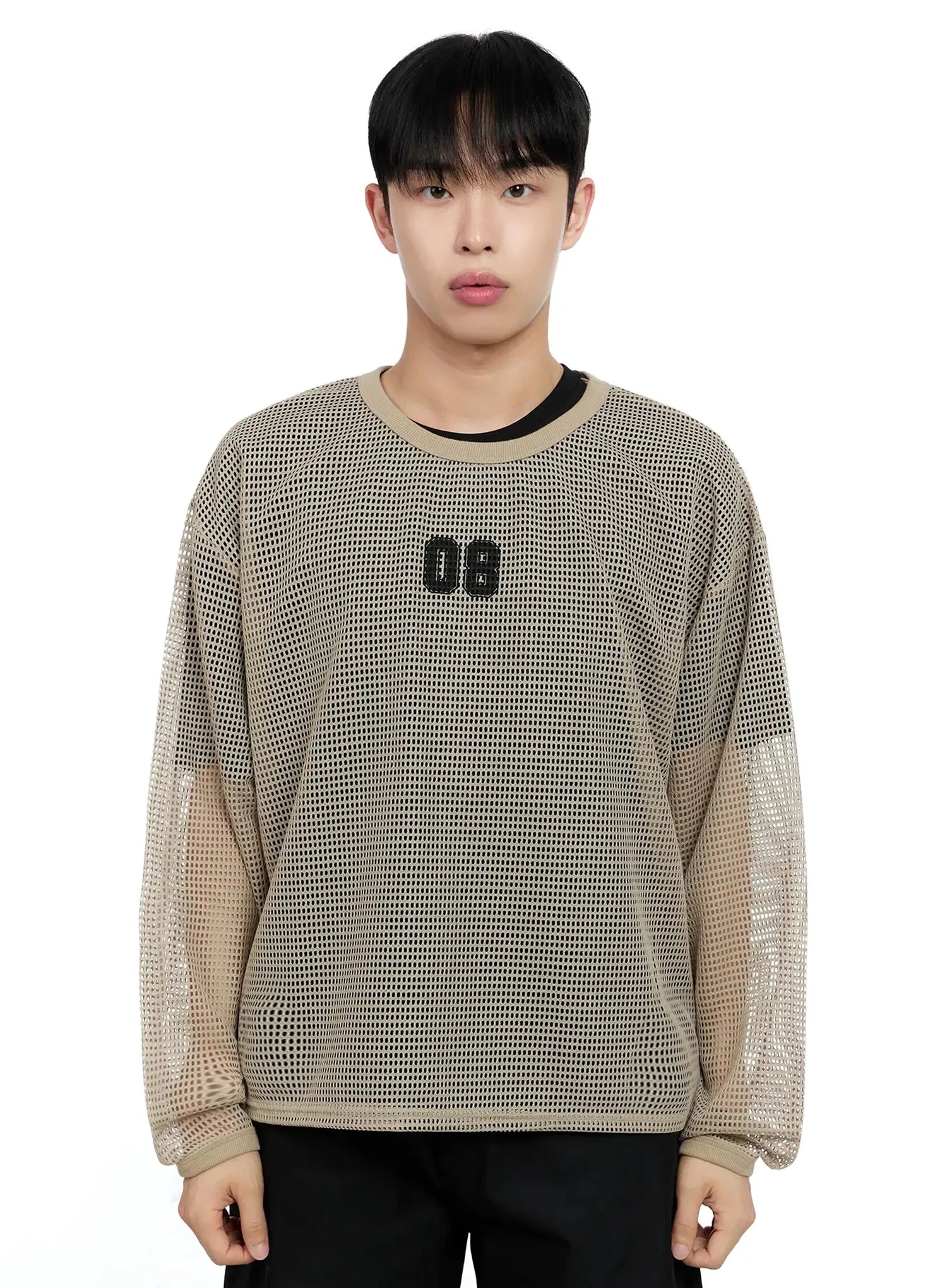 Men's Mesh Graphic Long Sleeve Tee IG520 - Image 18