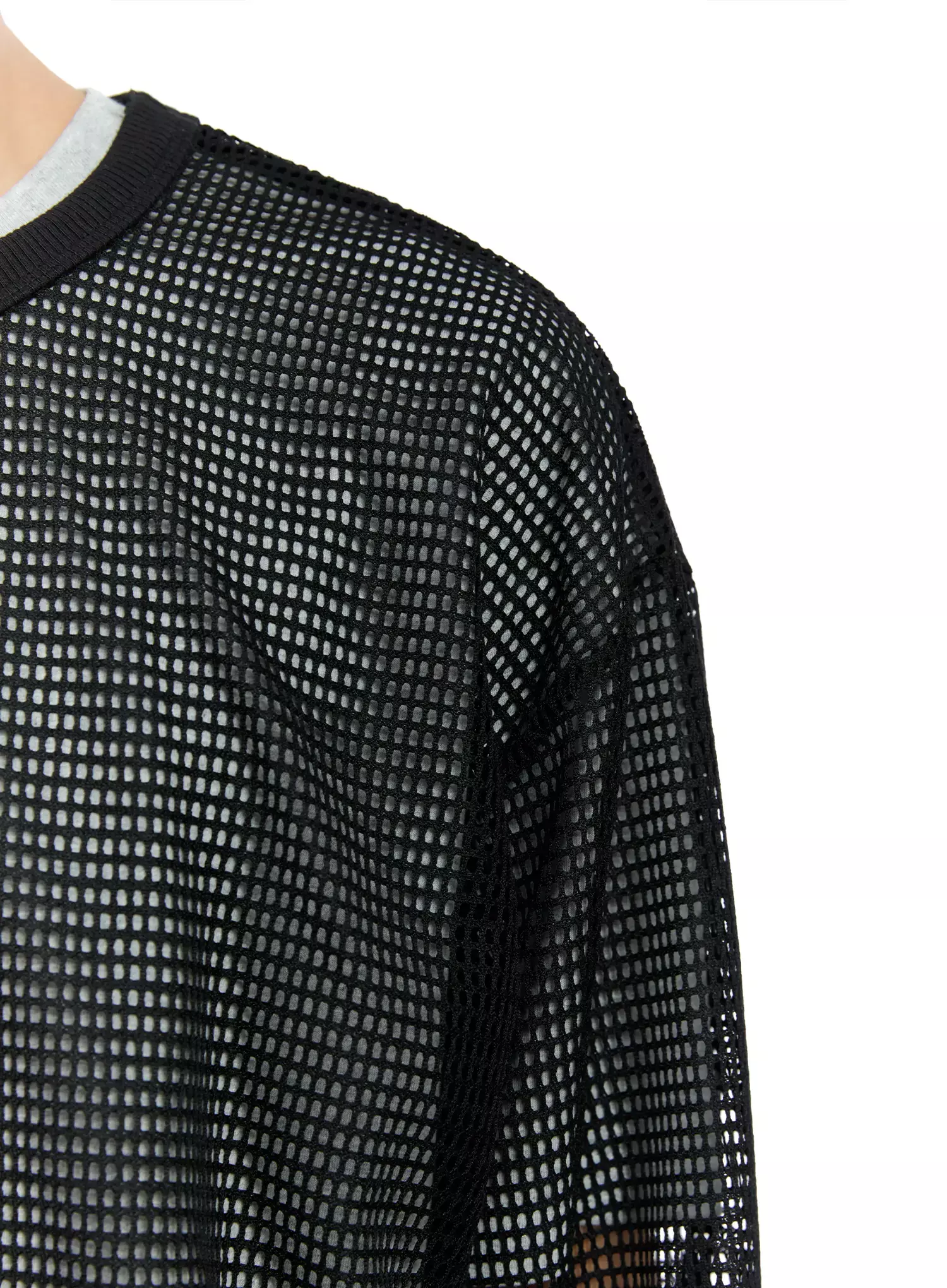 Men's Mesh Graphic Long Sleeve Tee IG520 - Image 5