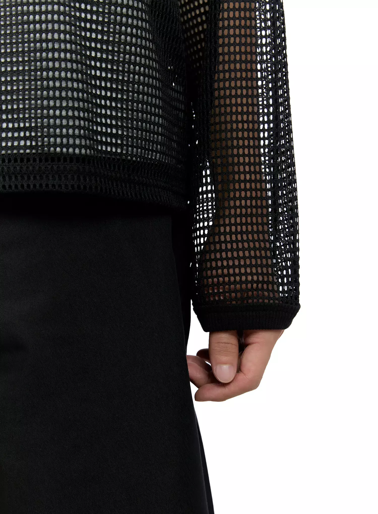 Men's Mesh Graphic Long Sleeve Tee IG520 - Image 6