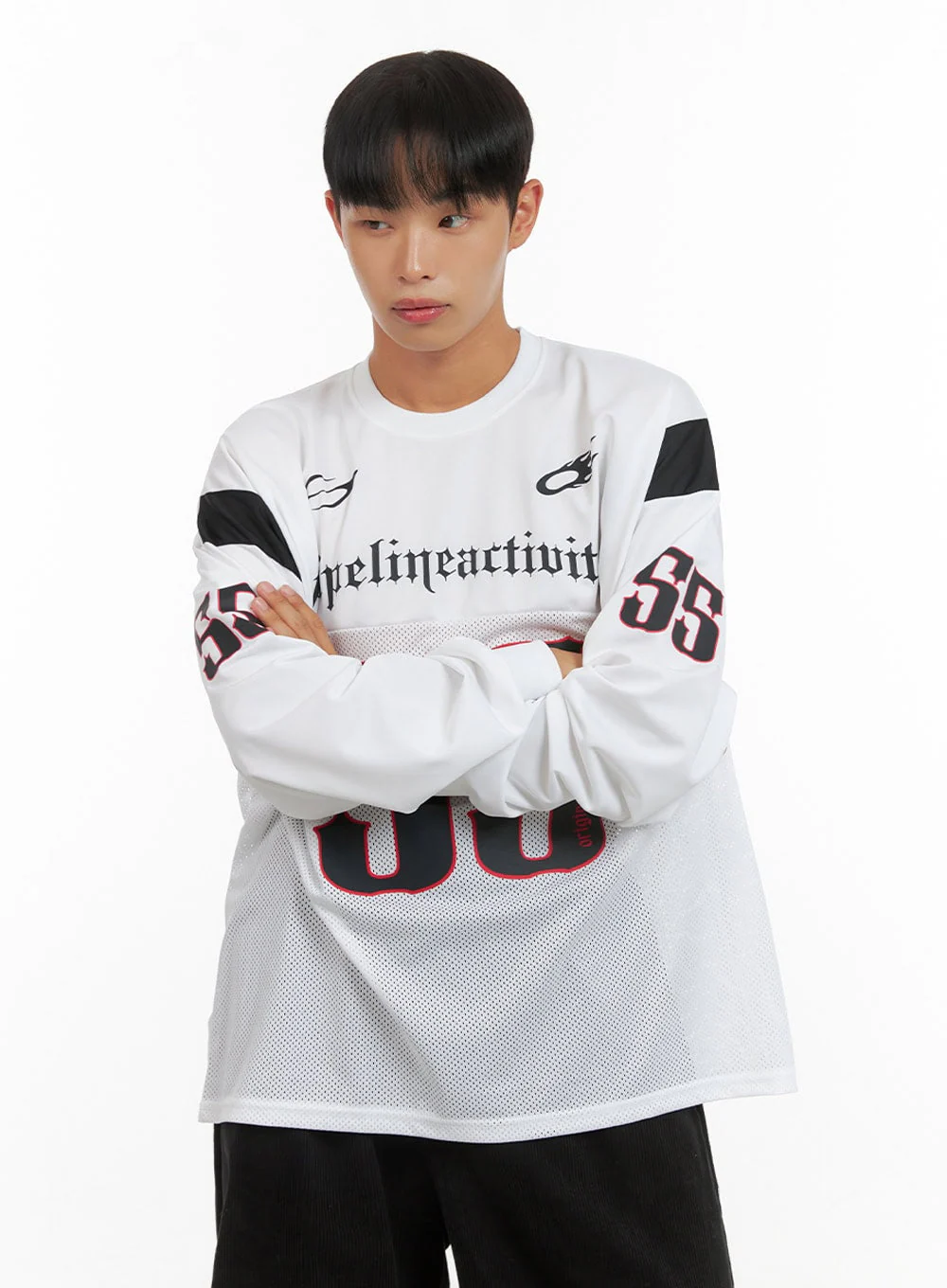 Men's Mesh Graphic Oversize T-Shirt IS420 - Image 4