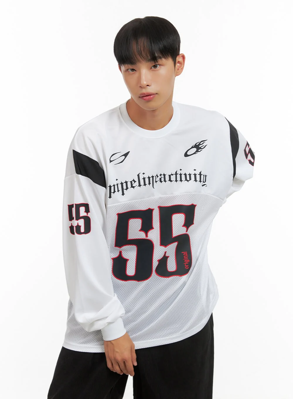 Men's Mesh Graphic Oversize T-Shirt IS420 - Image 5