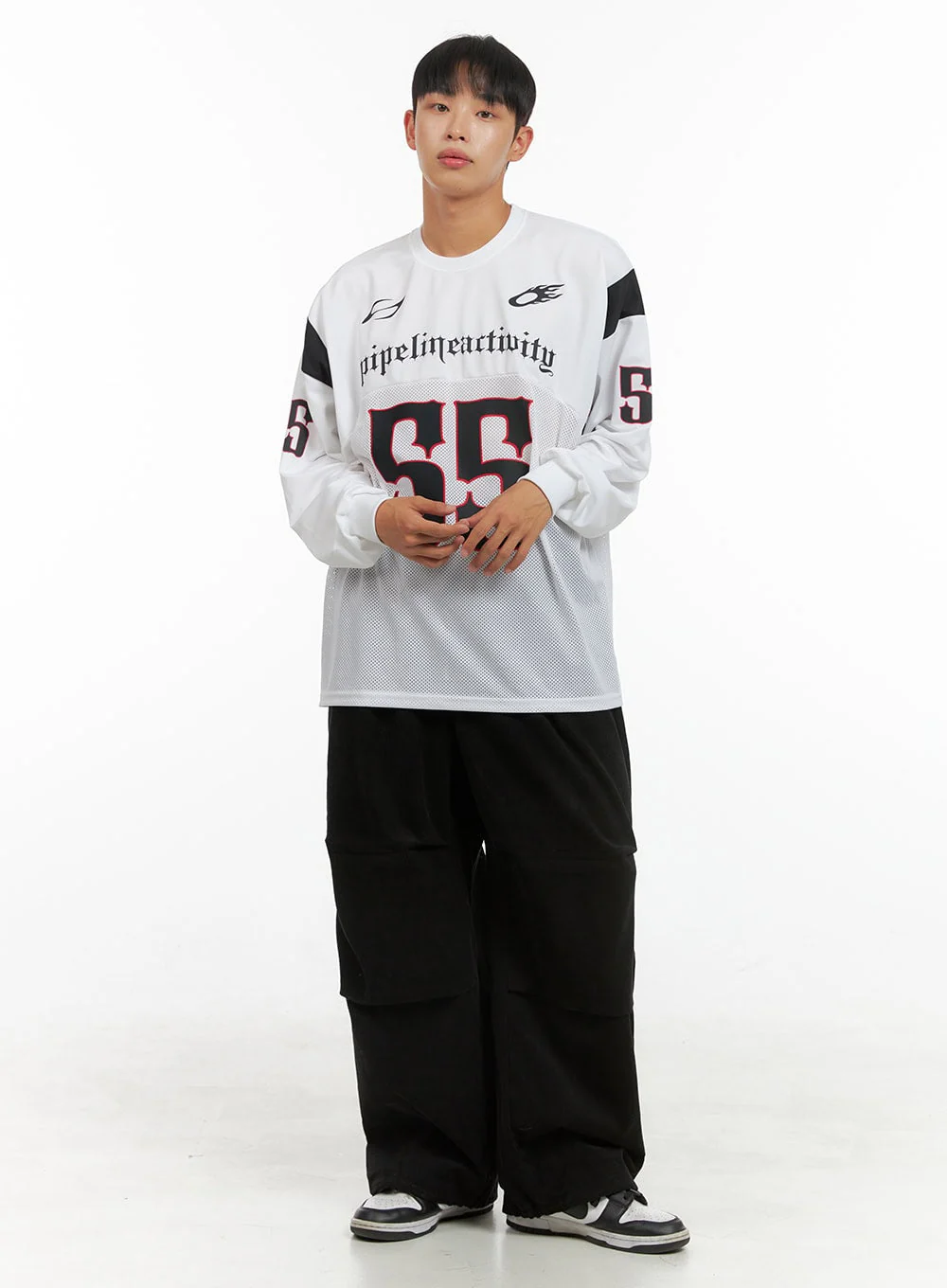 Men's Mesh Graphic Oversize T-Shirt IS420 - Image 6