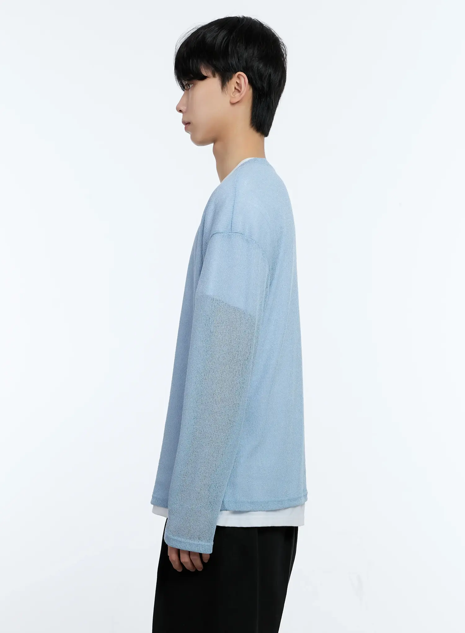 Men's Mesh Long-Sleeve Top IG501 - Image 5