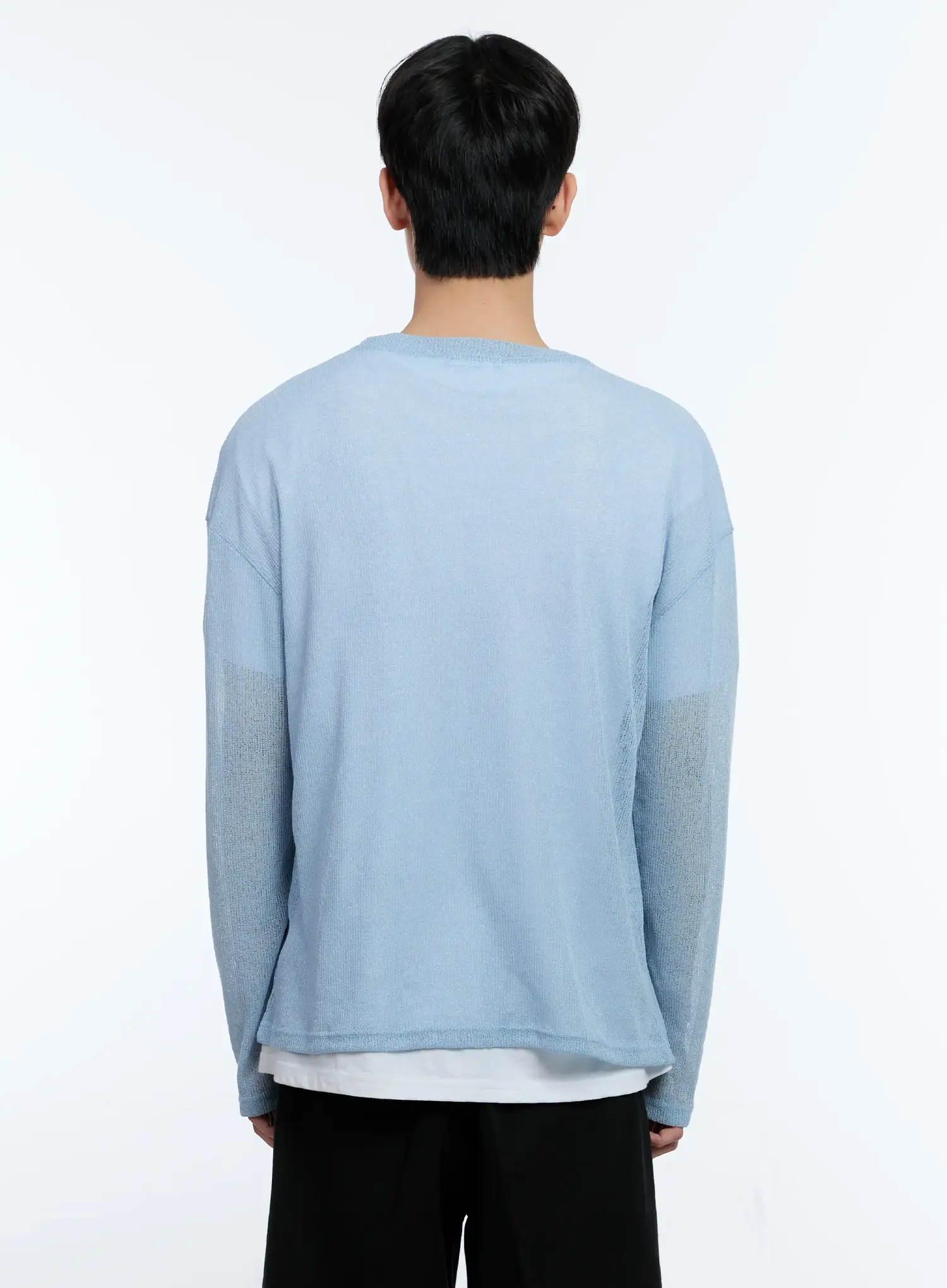 Men's Mesh Long-Sleeve Top IG501 - Image 6