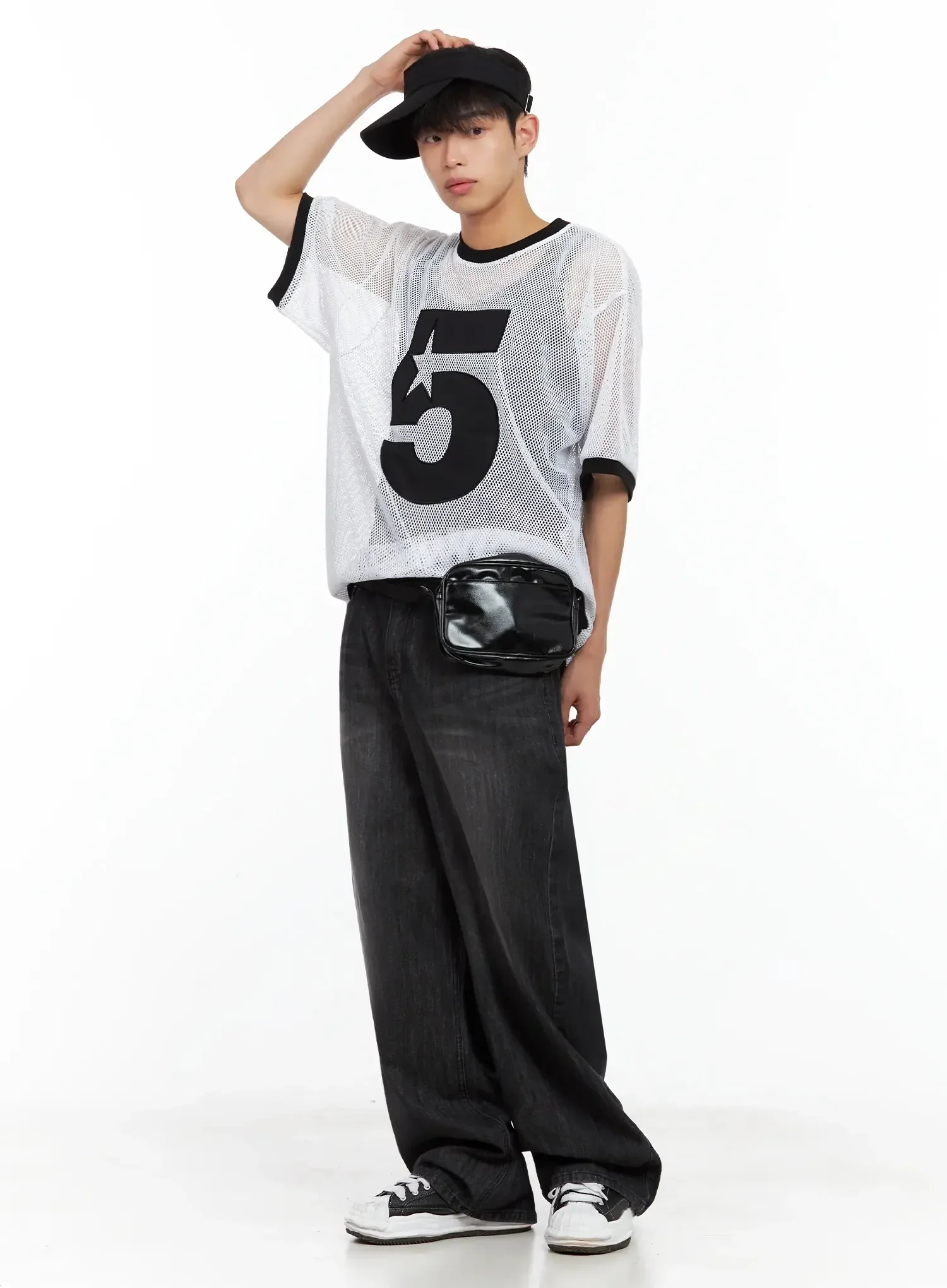 Men's Mesh Star Jersey Tee IL516 - Image 11