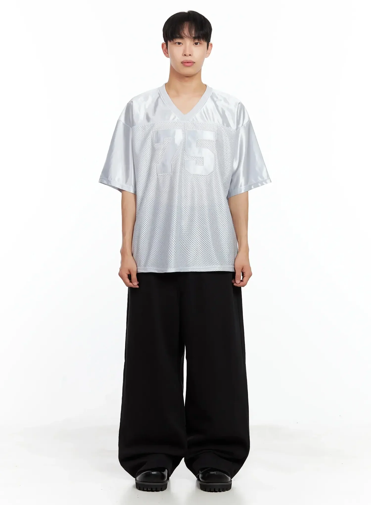 Men's Mesh V-Neck Jersey IL516 - Image 4