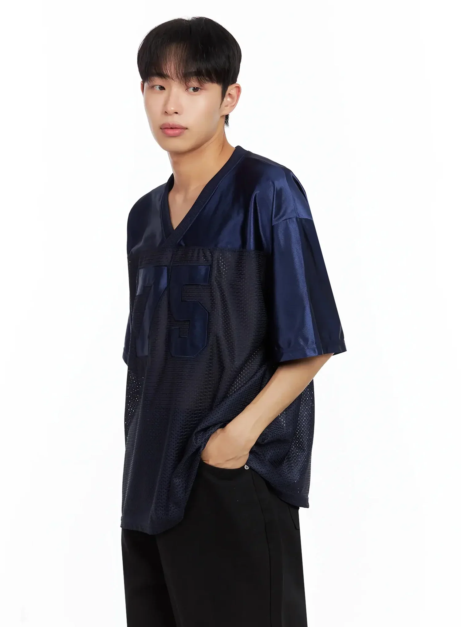 Men's Mesh V-Neck Jersey IL516 - Image 9