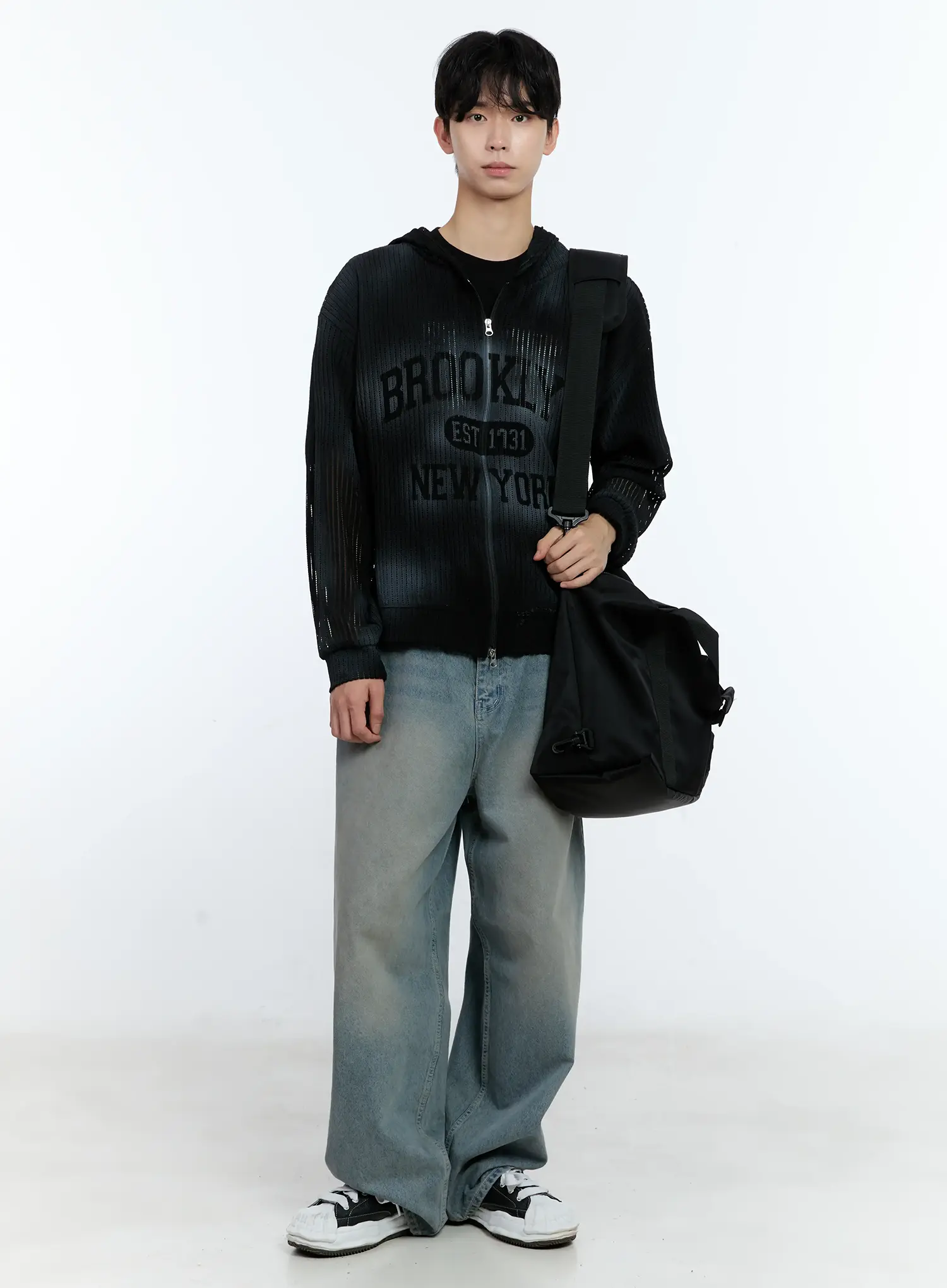 Men's Mesh Zip-Up Jacket IG501 - Image 2