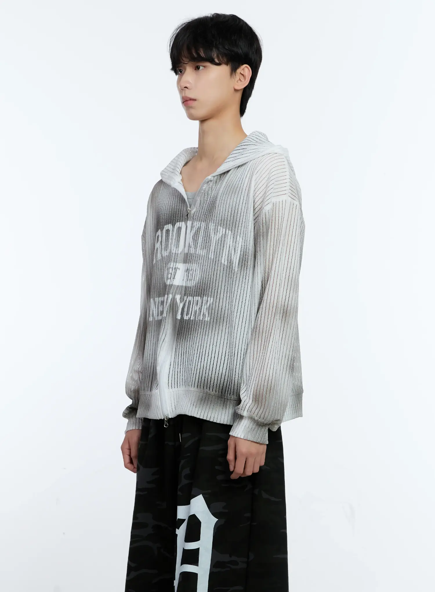 Men's Mesh Zip-Up Jacket IG501 - Image 4