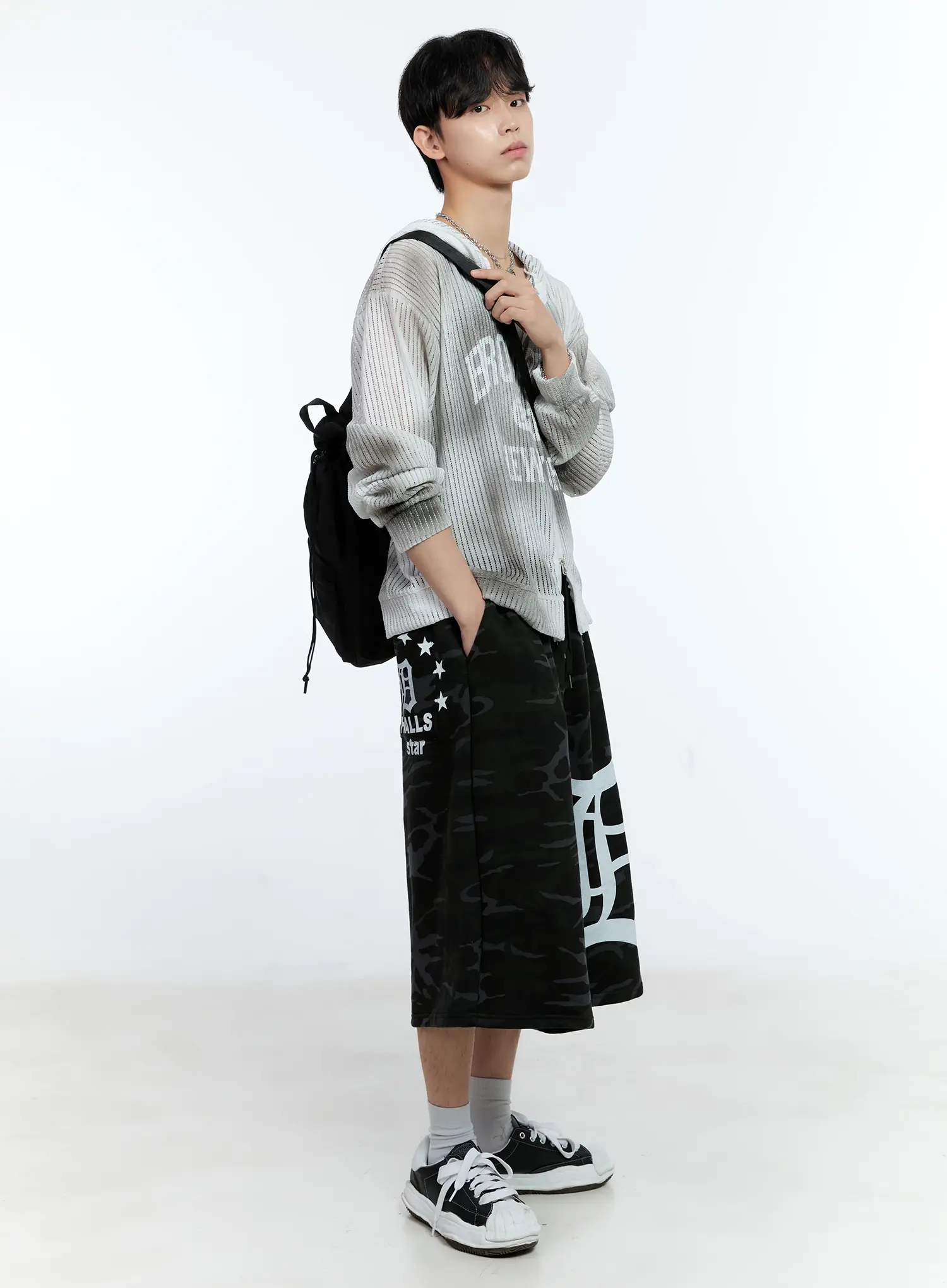 Men's Mesh Zip-Up Jacket IG501 - Image 9