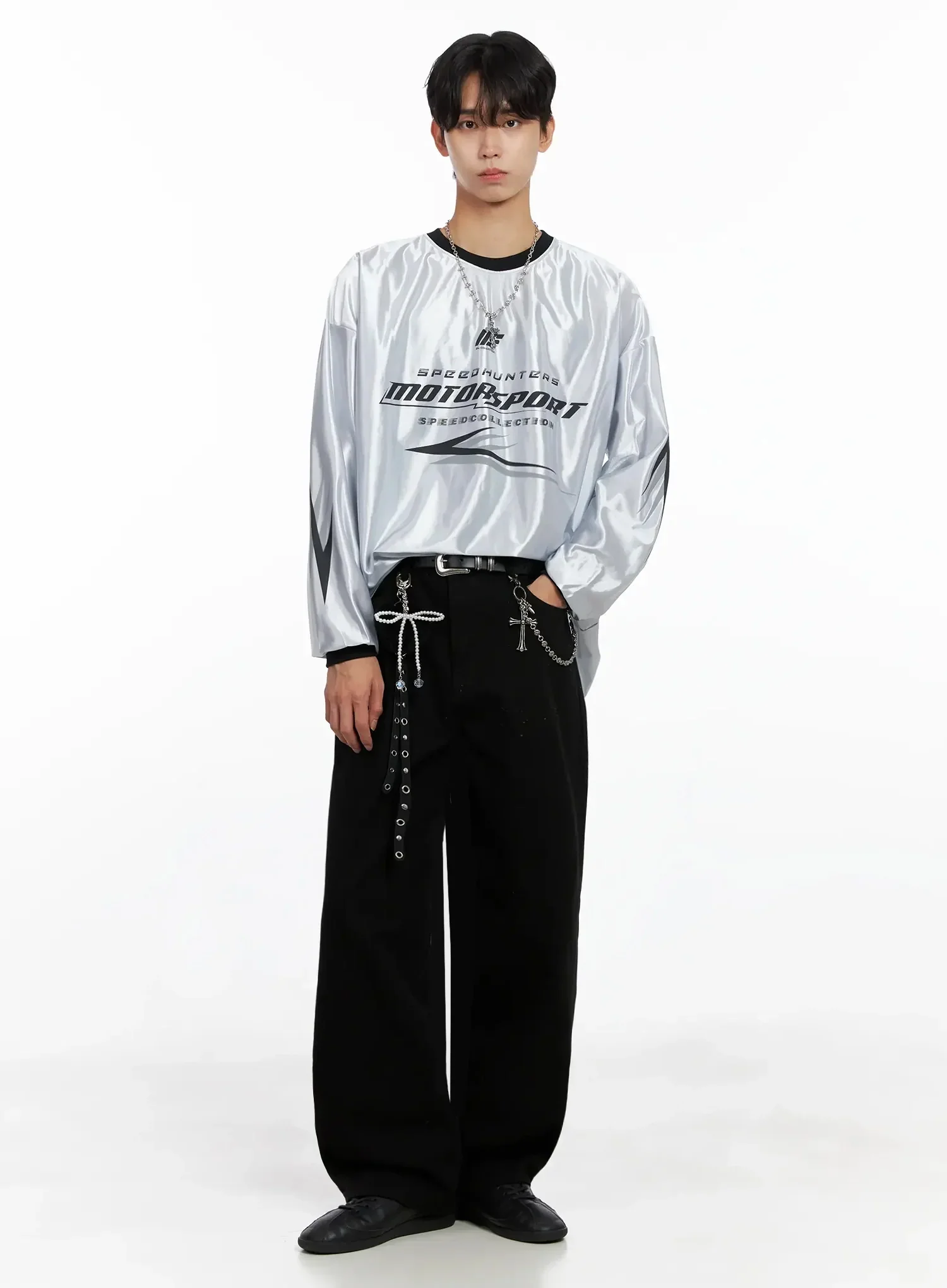 Men's Metallic Sporty Long Sleeve IO517 - Image 14