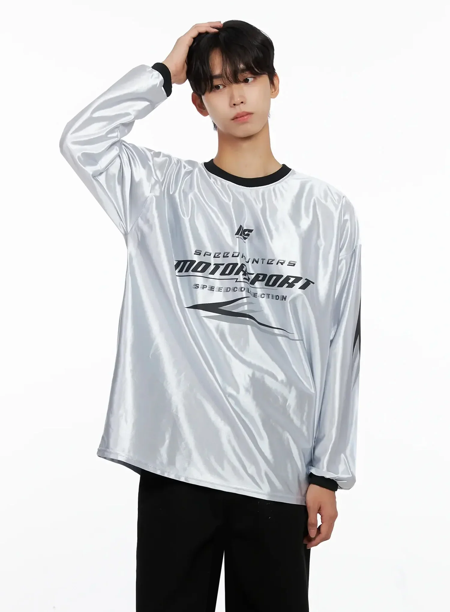 Men's Metallic Sporty Long Sleeve IO517 - Image 5