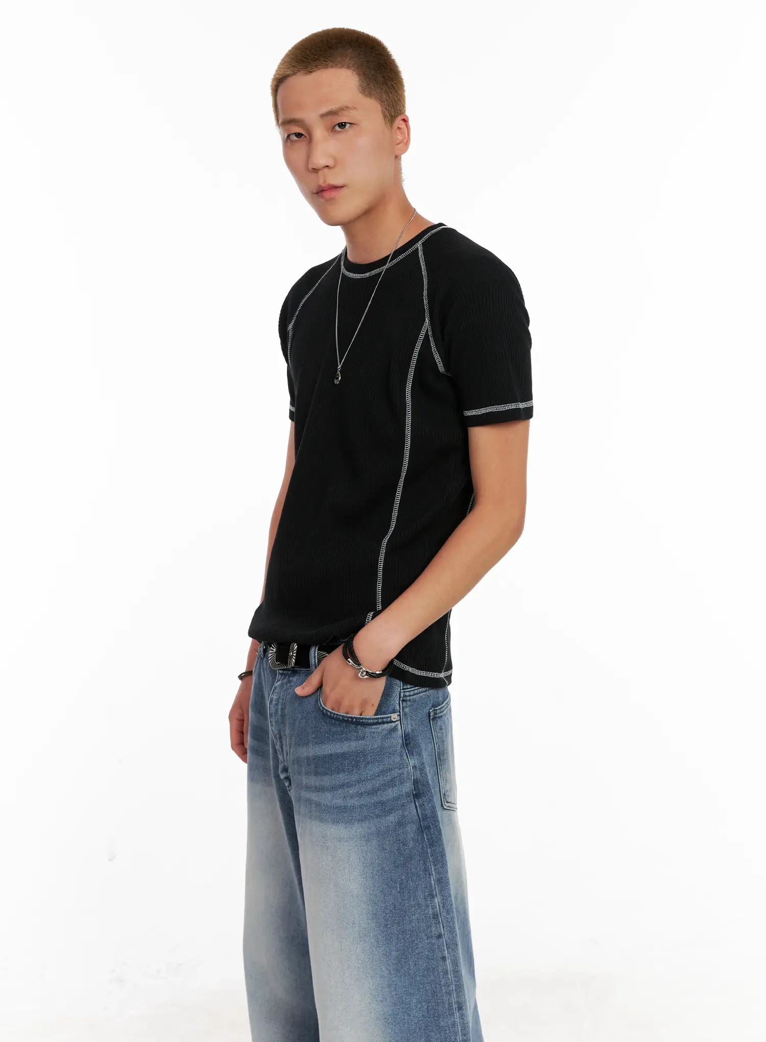 Men's Minimalist Chain Necklace IL518 - Image 9