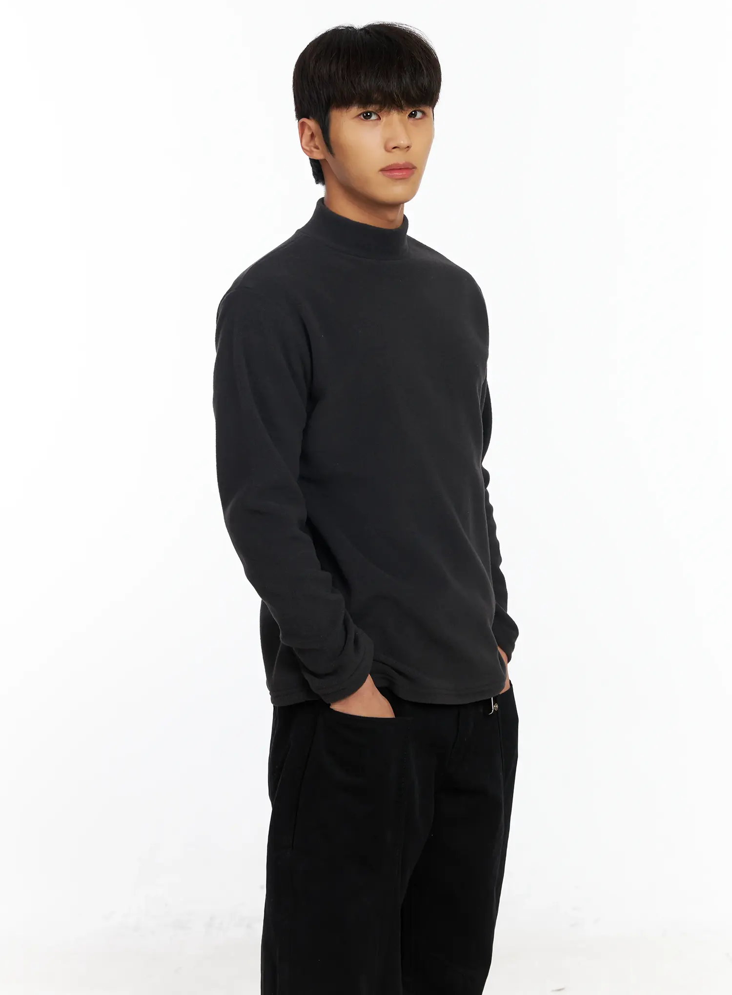Men's Neutral Tone Mock Neck IF504