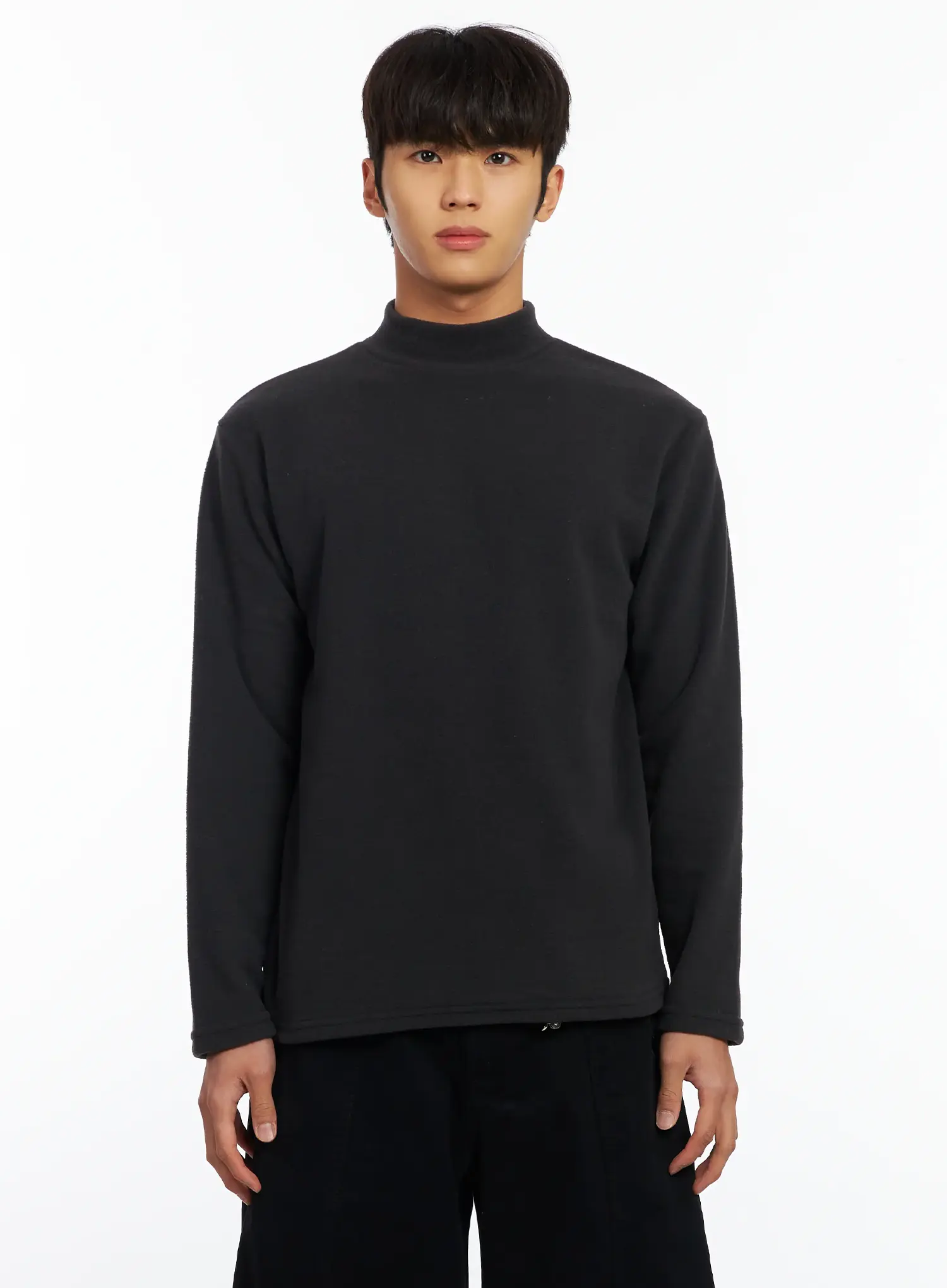 Men's Neutral Tone Mock Neck IF504 - Image 11