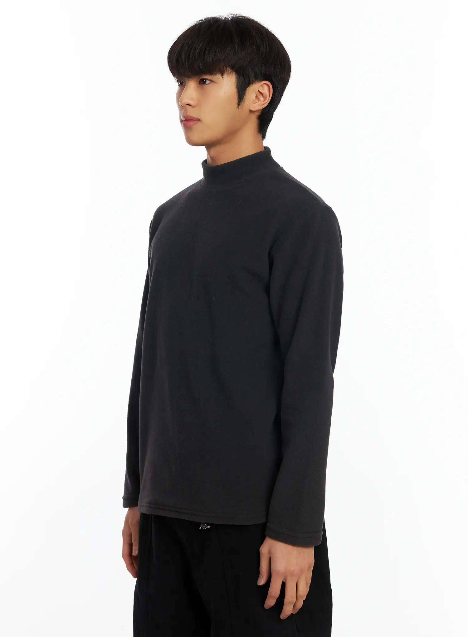 Men's Neutral Tone Mock Neck IF504 - Image 4