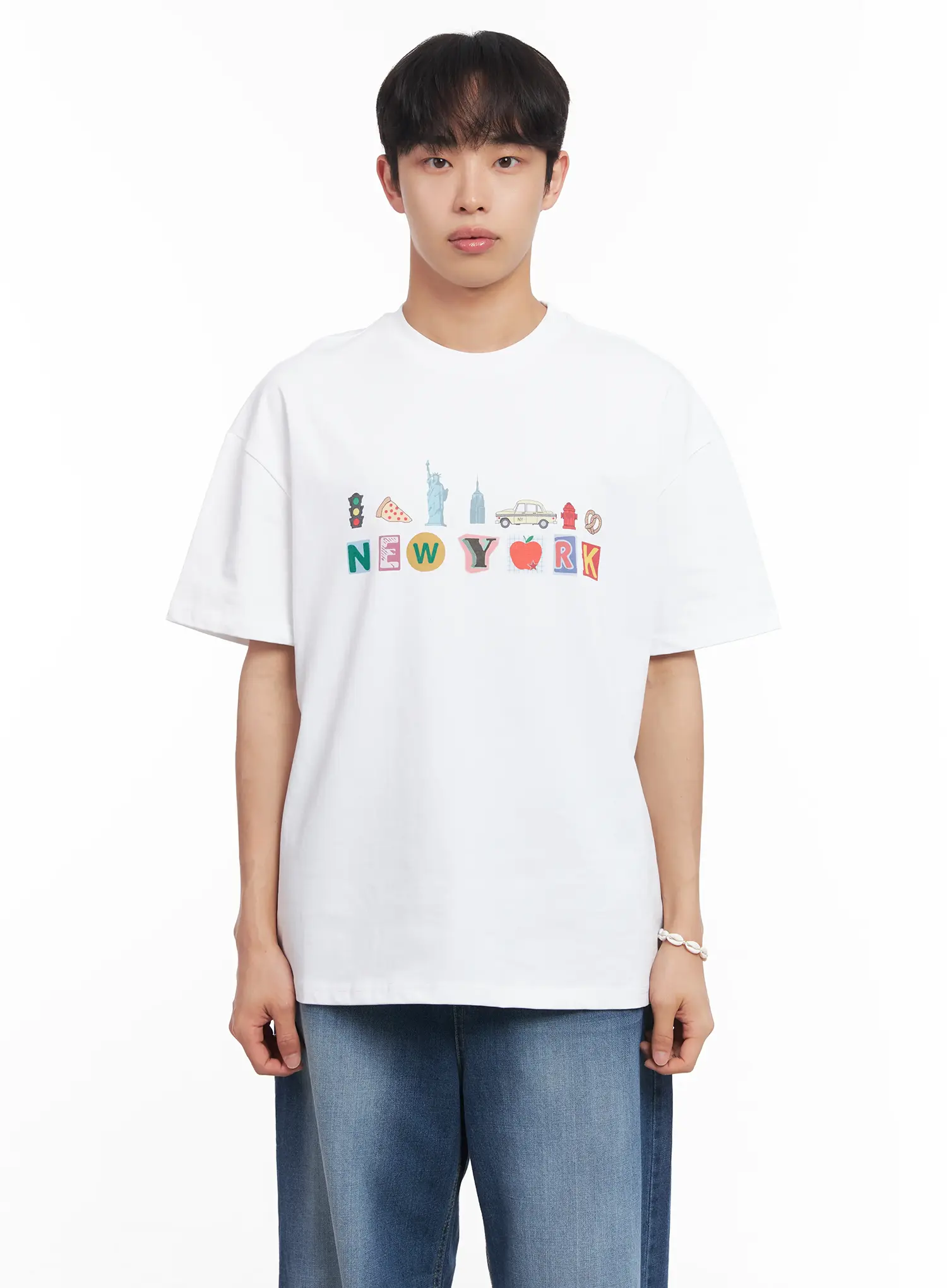 Men's New York Graphic T-Shirt IU519 - Image 10