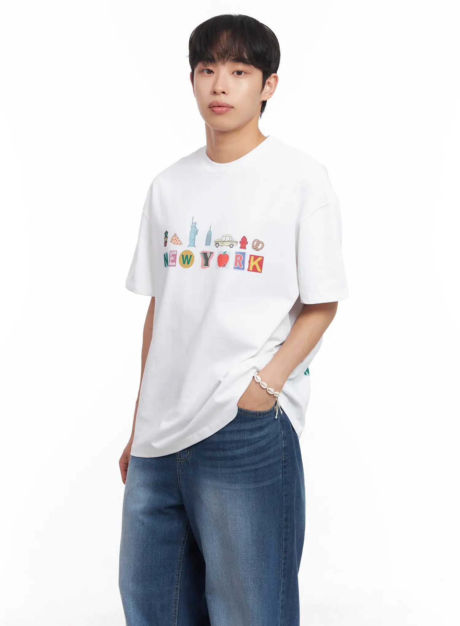 Men's New York Graphic T-Shirt IU519 - Image 4