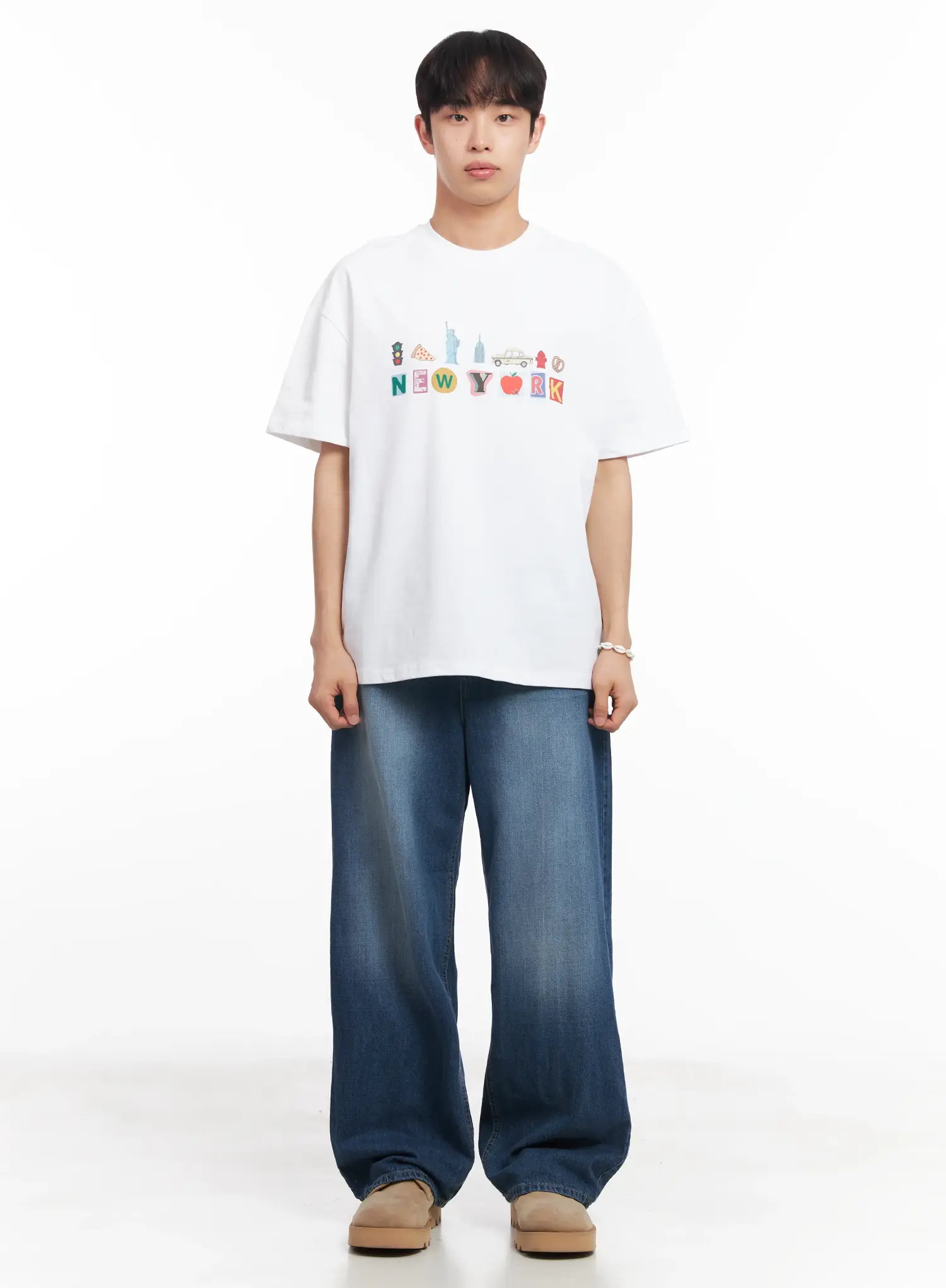 Men's New York Graphic T-Shirt IU519 - Image 5