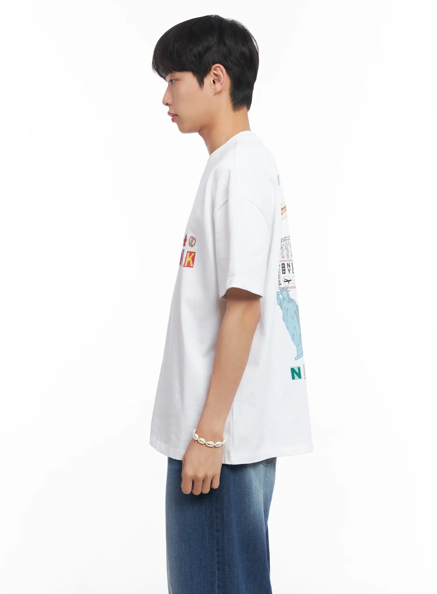 Men's New York Graphic T-Shirt IU519 - Image 6