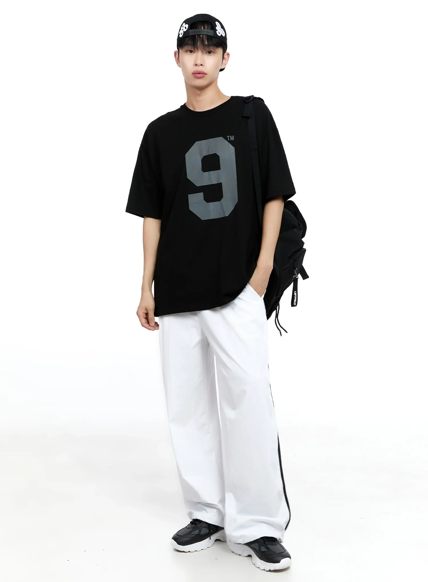 Men's No.9 Graphic Tee IG520 - Image 3