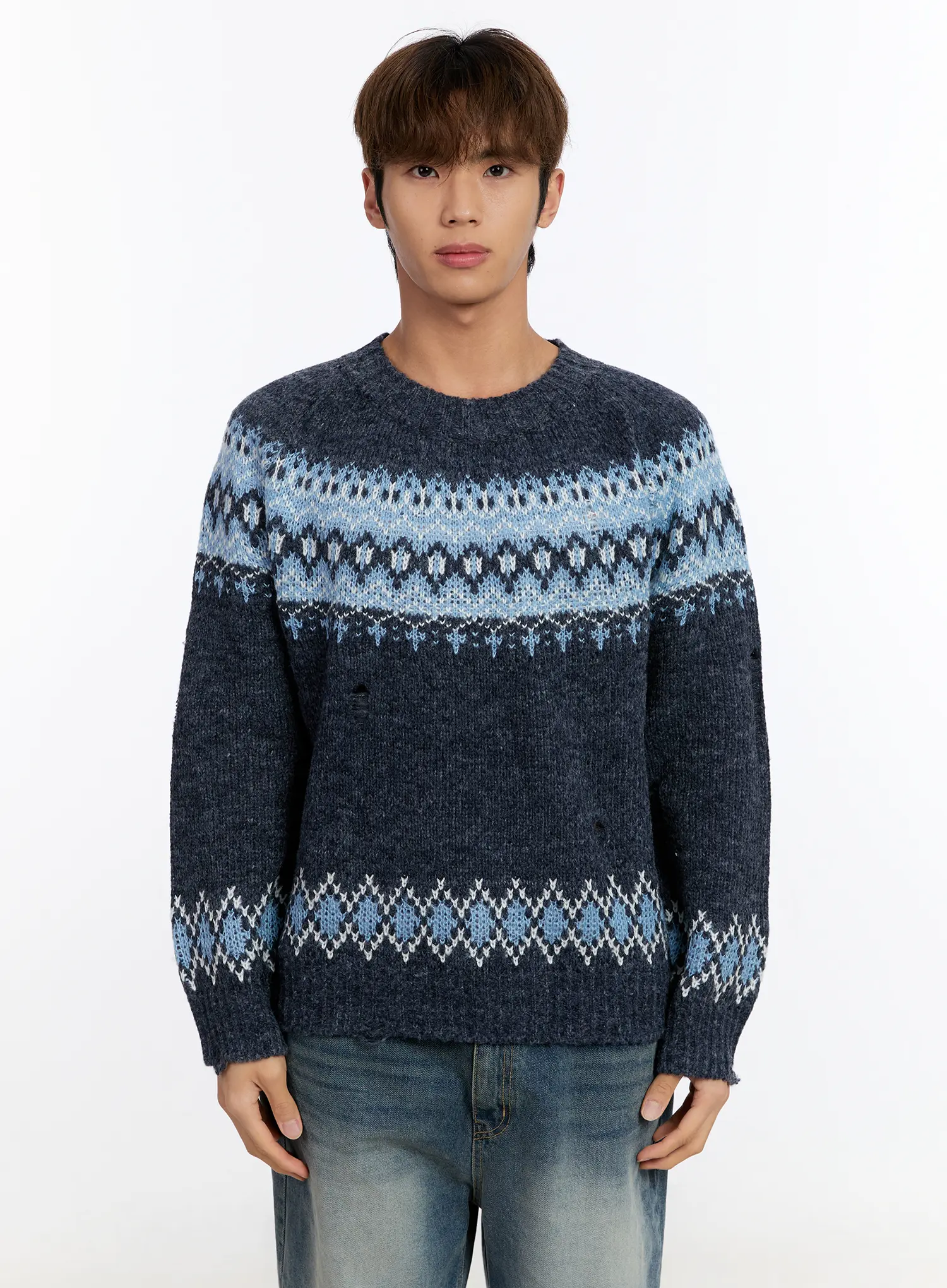 Men's Nordic Knit Sweater IN528 - Image 12