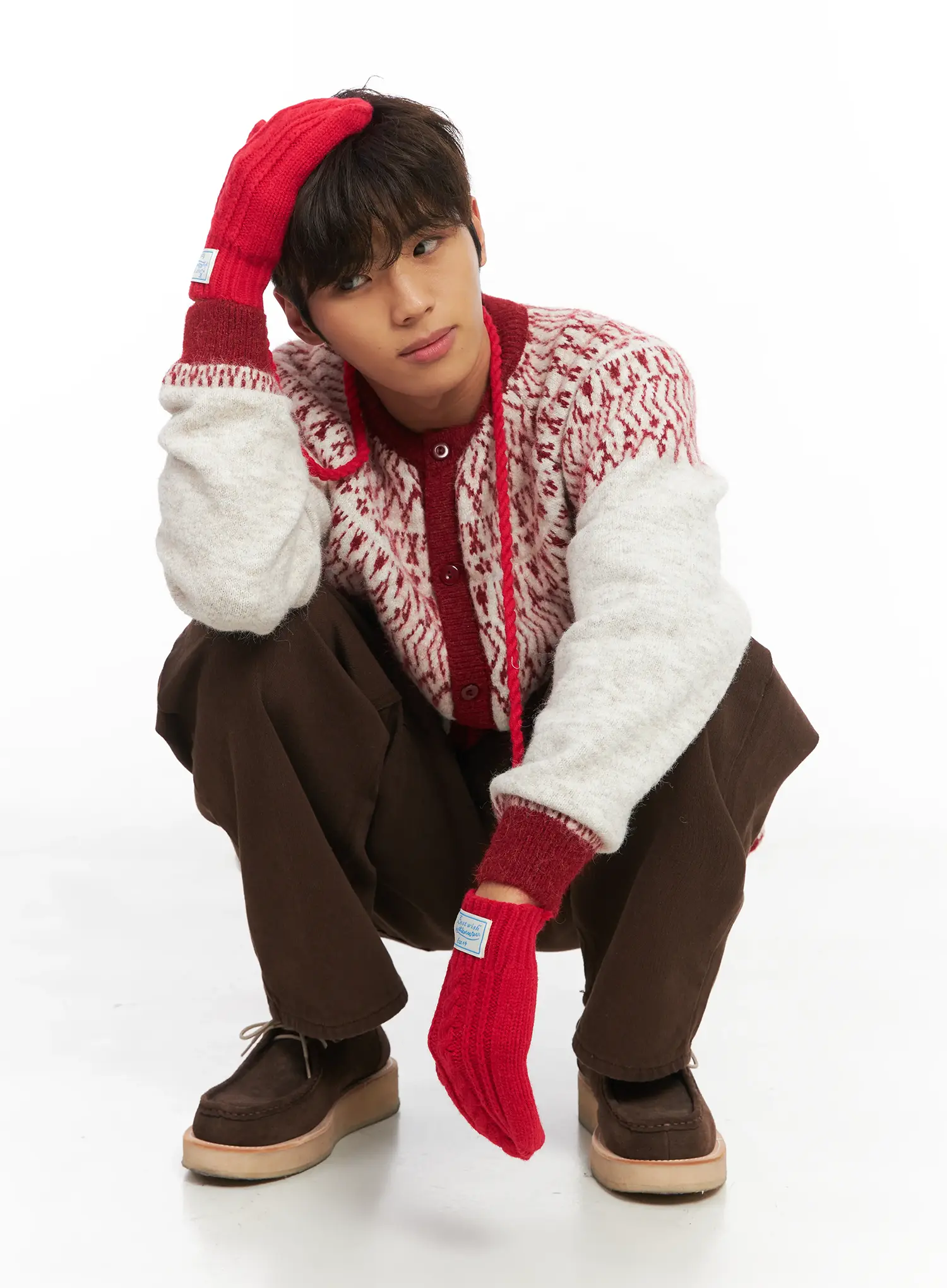 Men's Nordic Pattern Cardigan ID511
