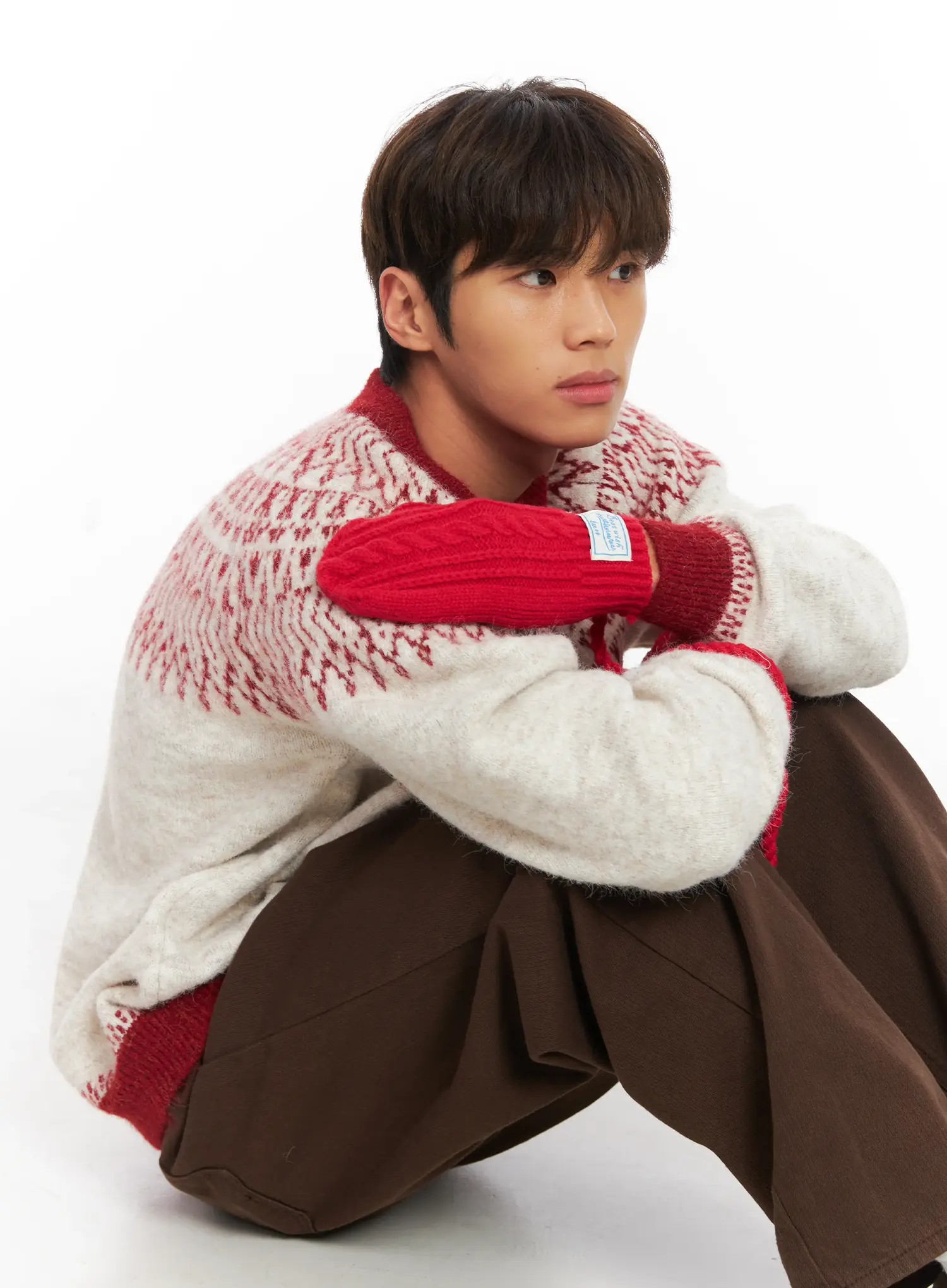Men's Nordic Pattern Cardigan ID511 - Image 10