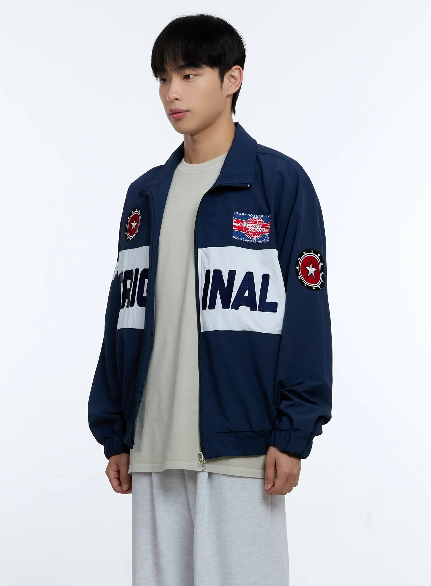 Men's Original Graphic Windbreaker Jacket IG515 - Image 4