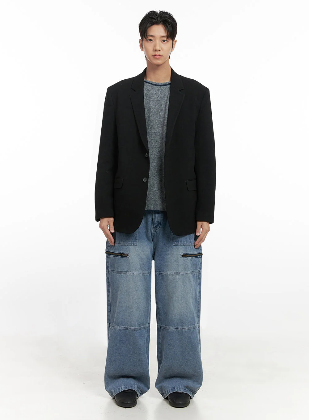 Men's Oversized Blazer ID406 - Image 7