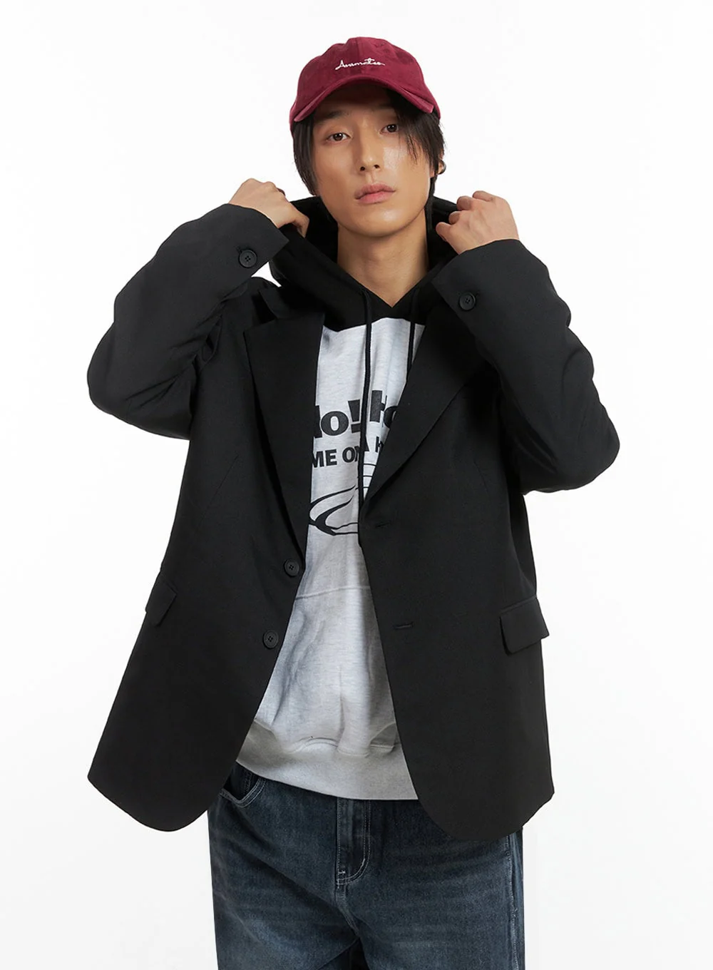 Men's Oversized Classic Blazer IO402 - Image 3