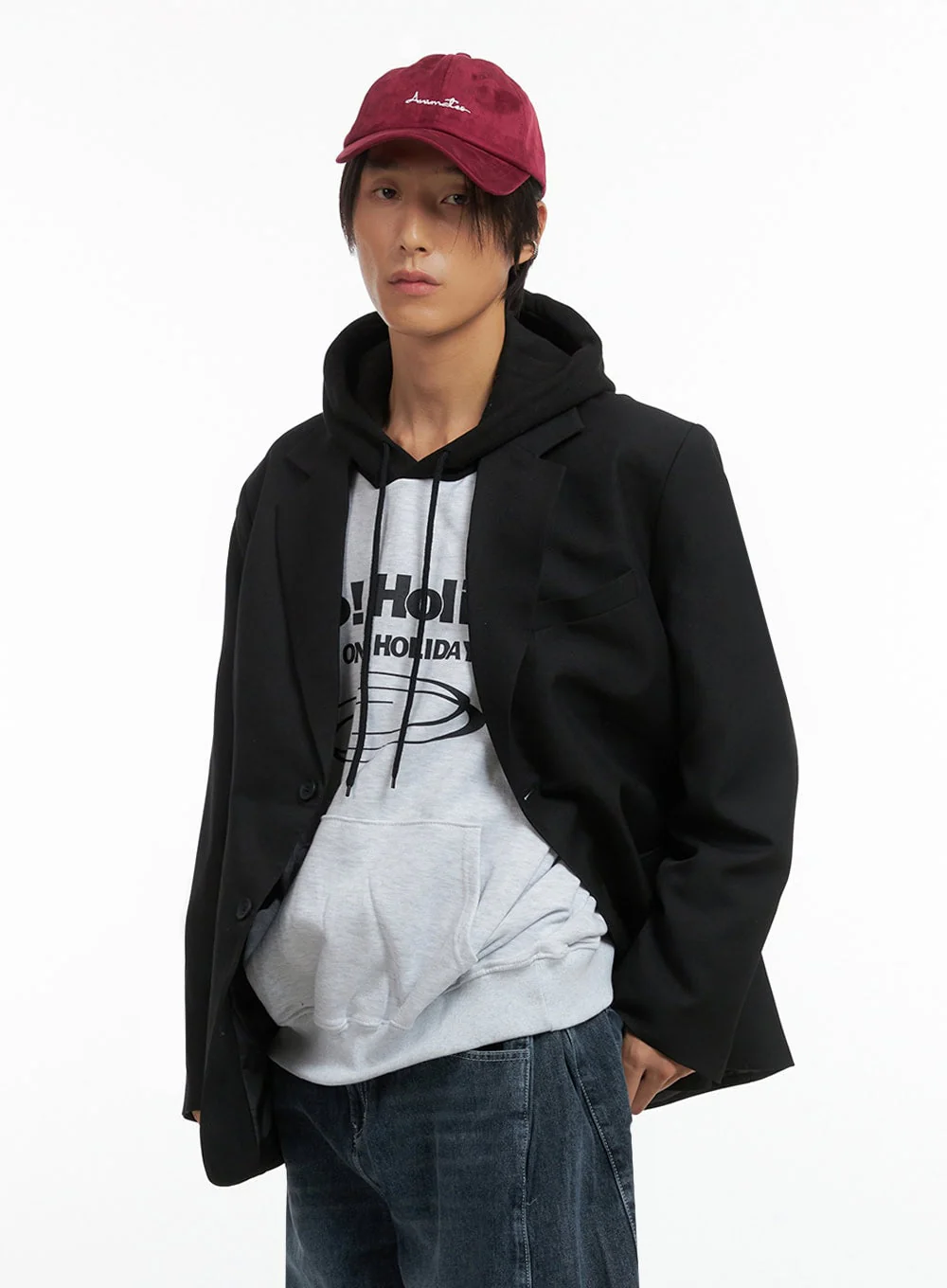 Men's Oversized Classic Blazer IO402 - Image 4