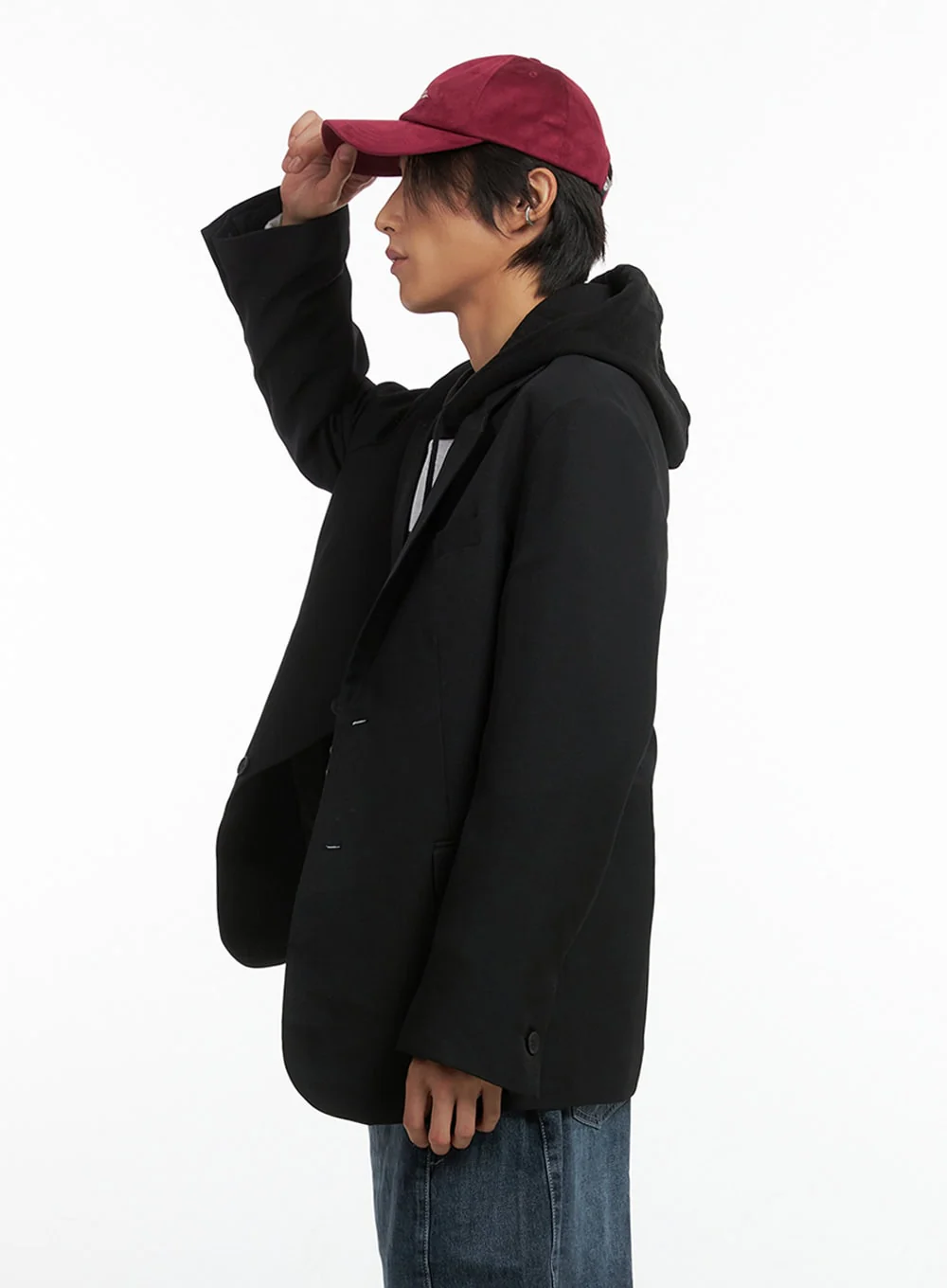 Men's Oversized Classic Blazer IO402 - Image 5