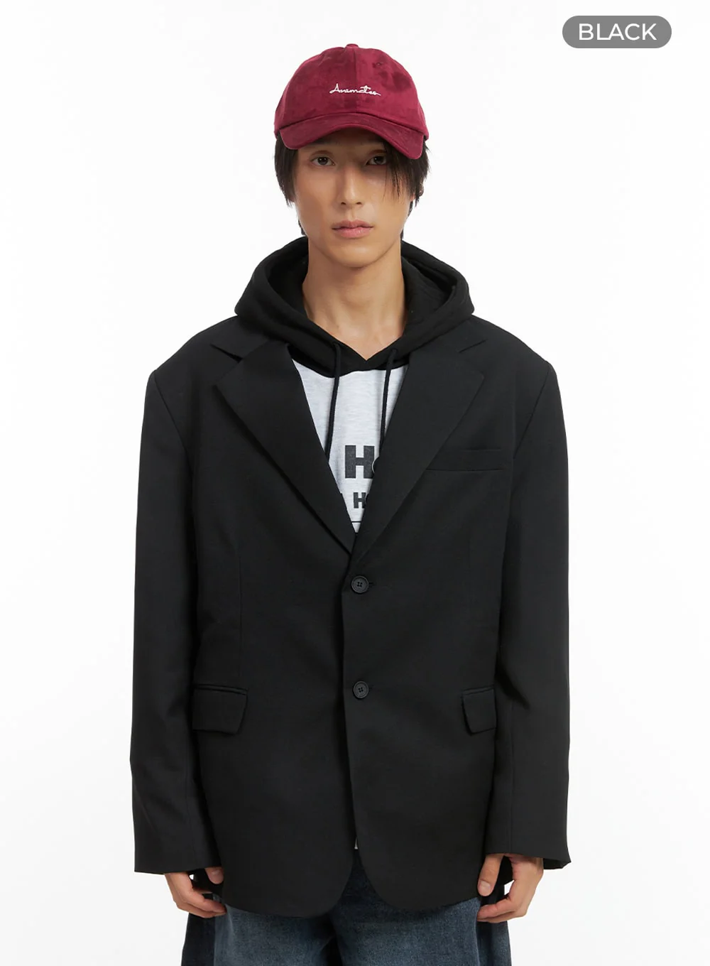 Men's Oversized Classic Blazer IO402 - Image 8