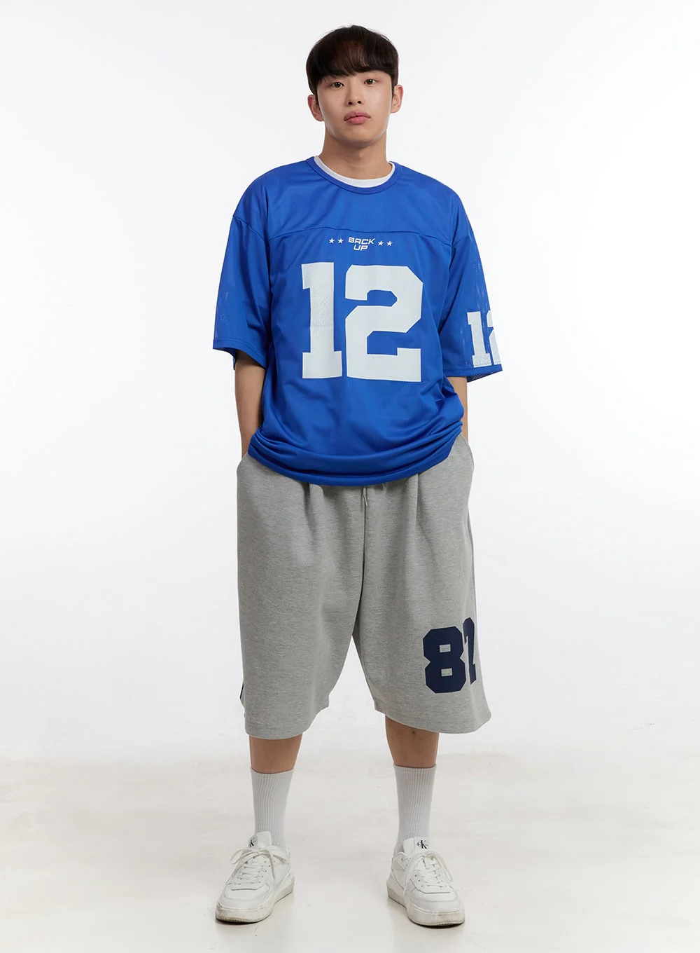 Men's Oversized Graphic Mesh T-Shirt IA504 - Image 13