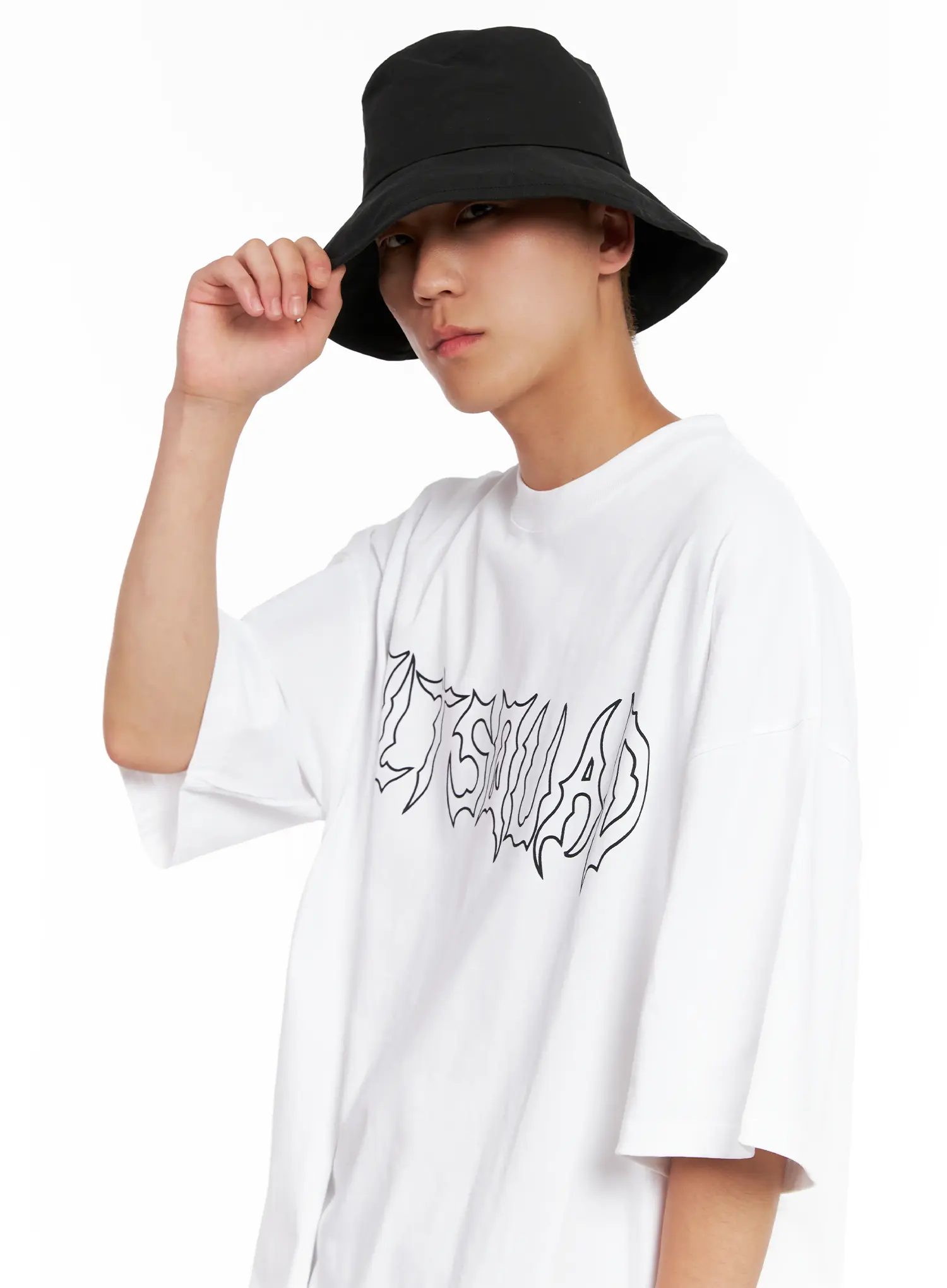 Men's Oversized Graphic Tee IL521 - Image 9