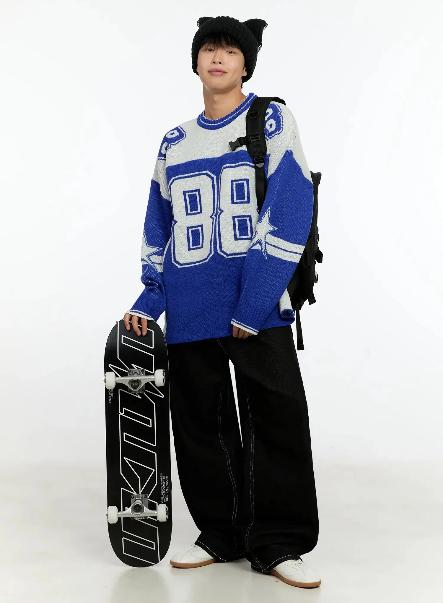 Men's Oversized Rugby Sweater IN506