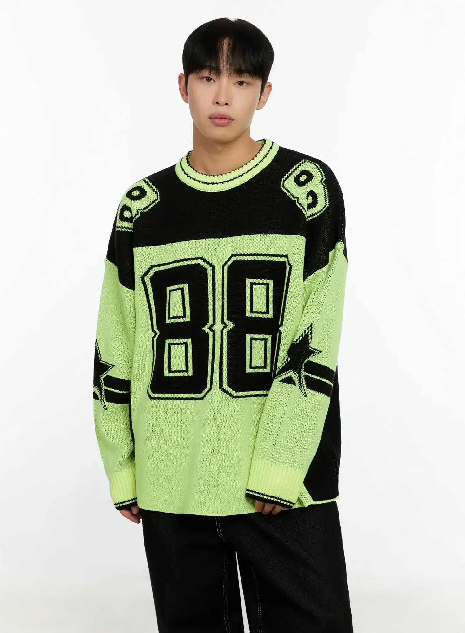 Men's Oversized Rugby Sweater IN506 - Image 16