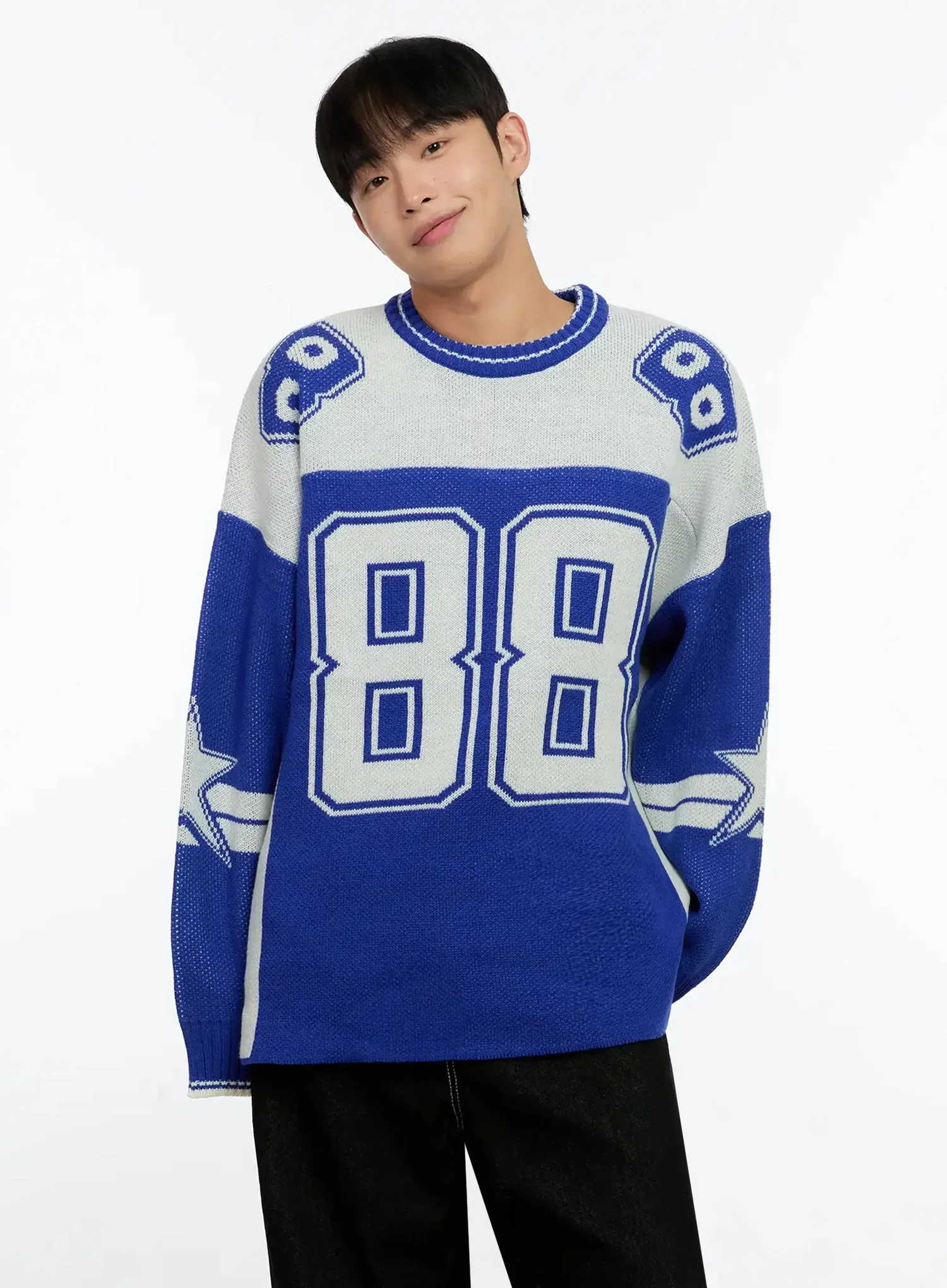 Men's Oversized Rugby Sweater IN506 - Image 3