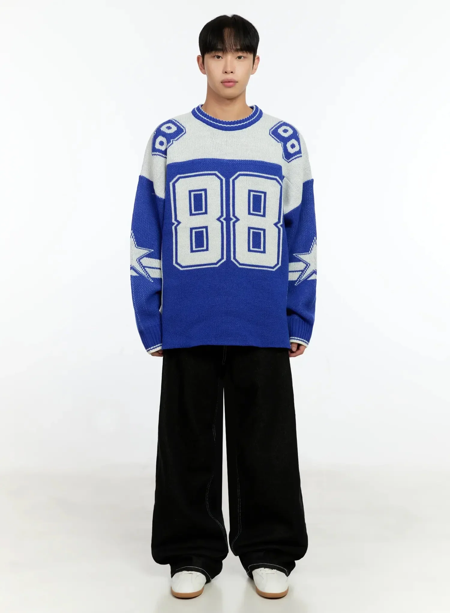 Men's Oversized Rugby Sweater IN506 - Image 5