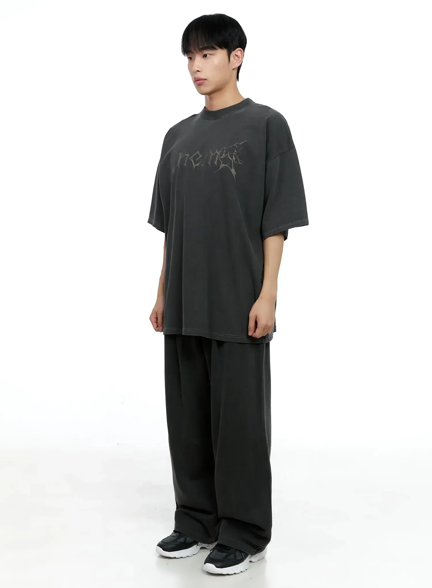 Men's Oversized Text Graphic Tee IG520 - Image 12