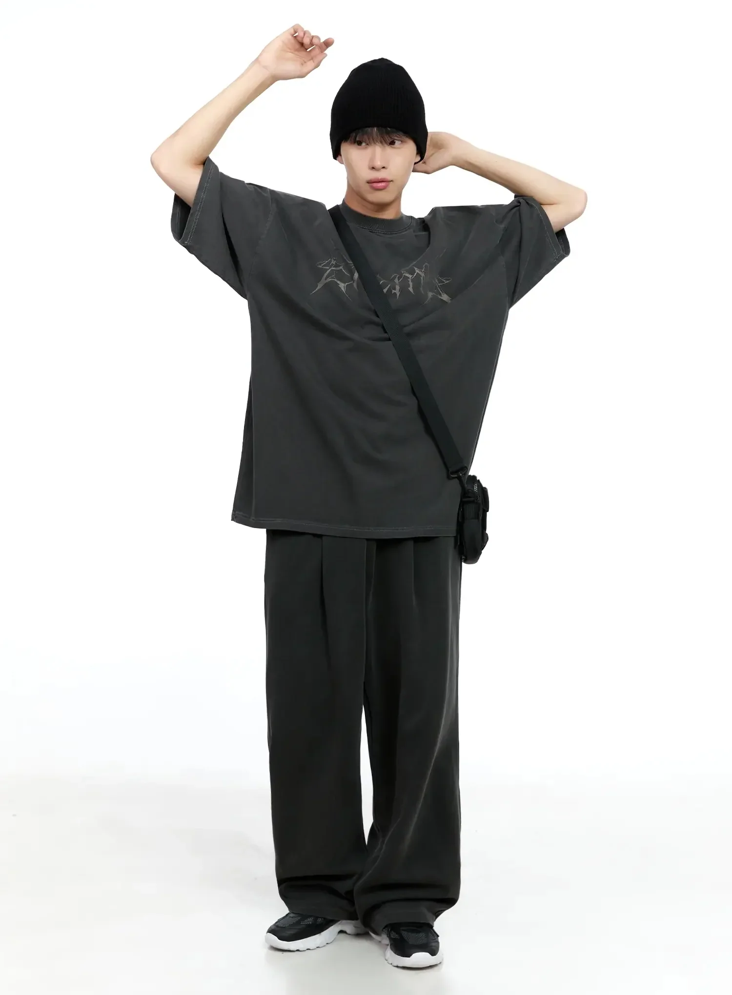 Men's Oversized Text Graphic Tee IG520 - Image 16